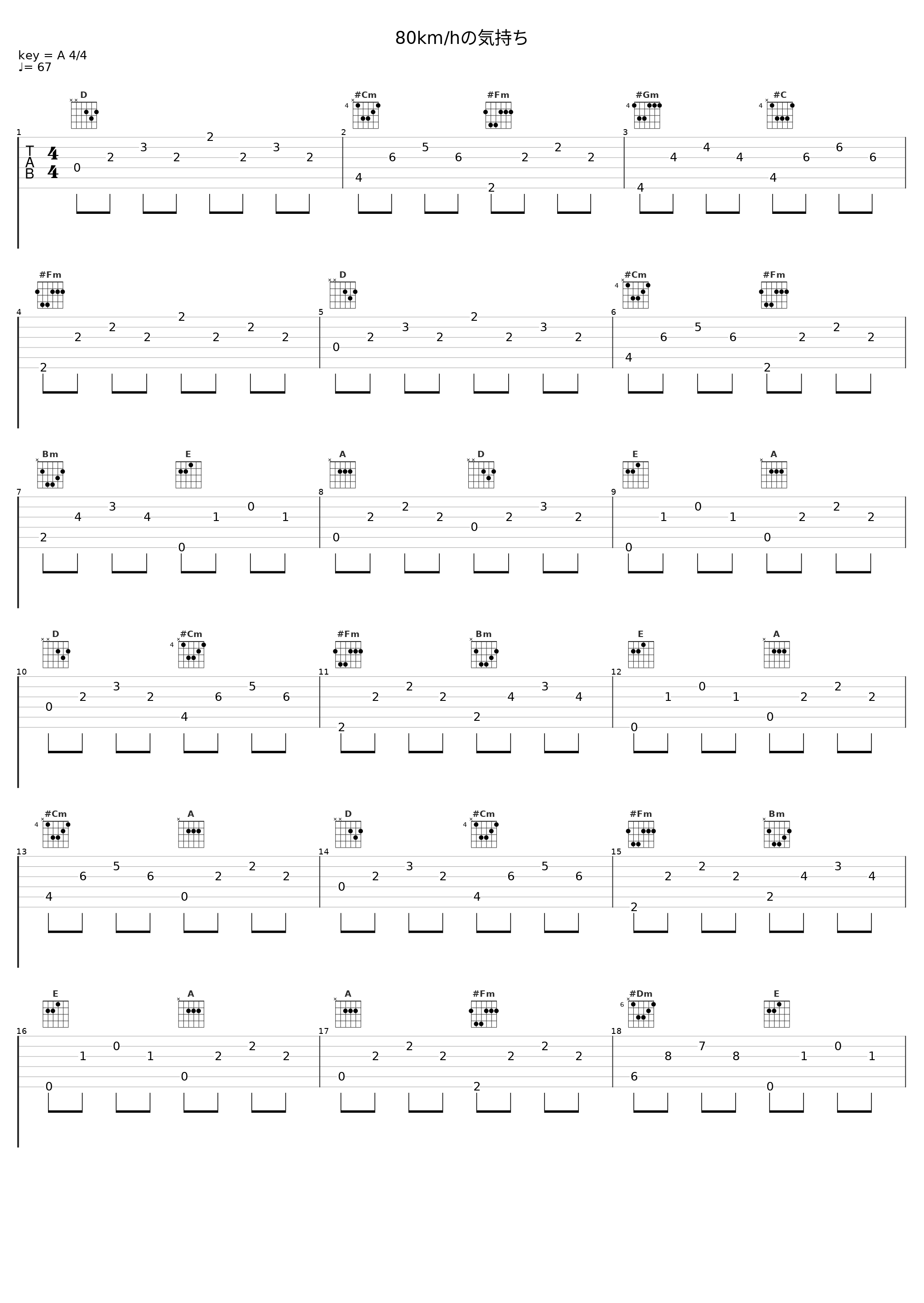 80km/hの気持ち_槇原敬之_1