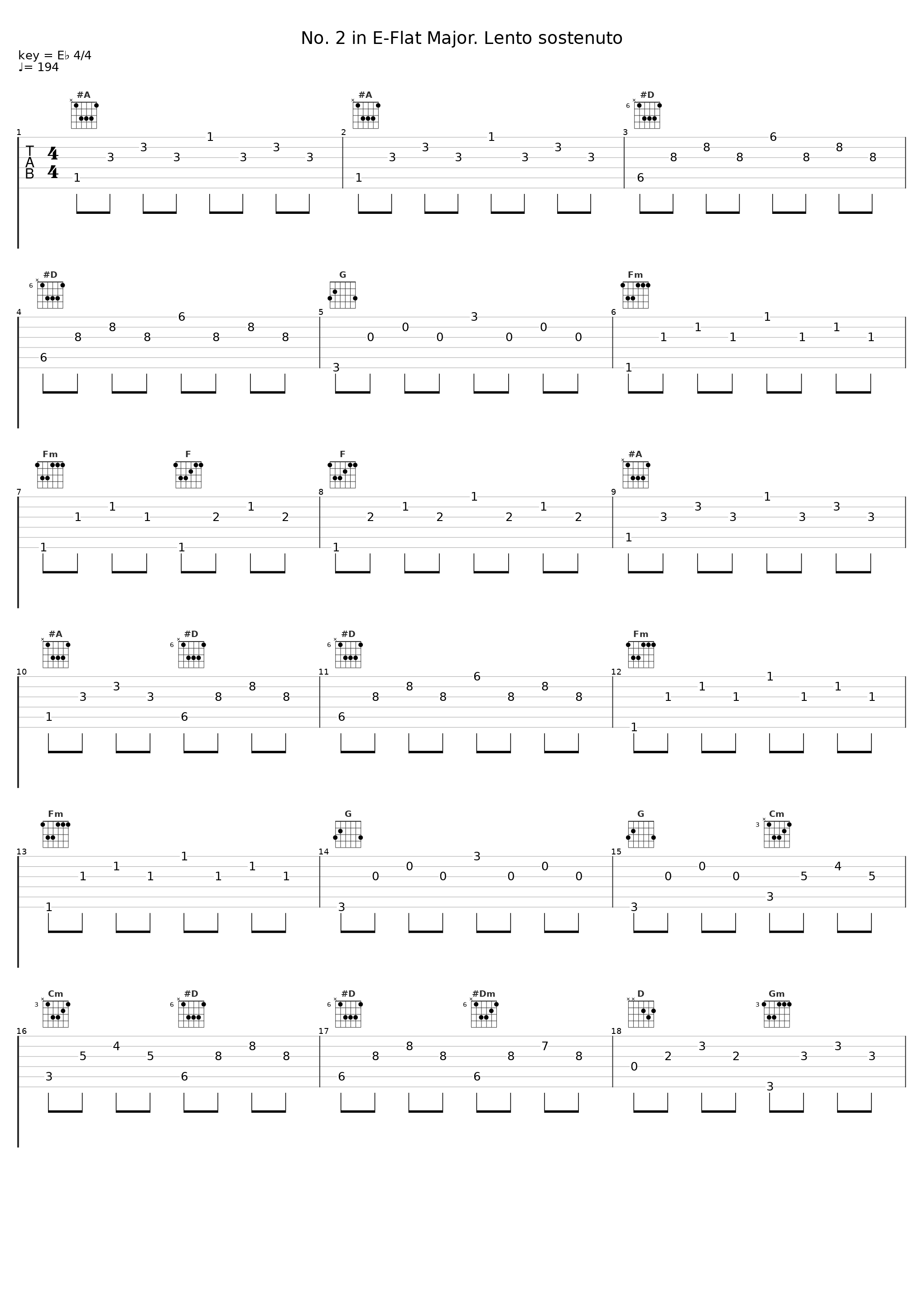 No. 2 in E-Flat Major. Lento sostenuto_傅聪,Frédéric Chopin_1