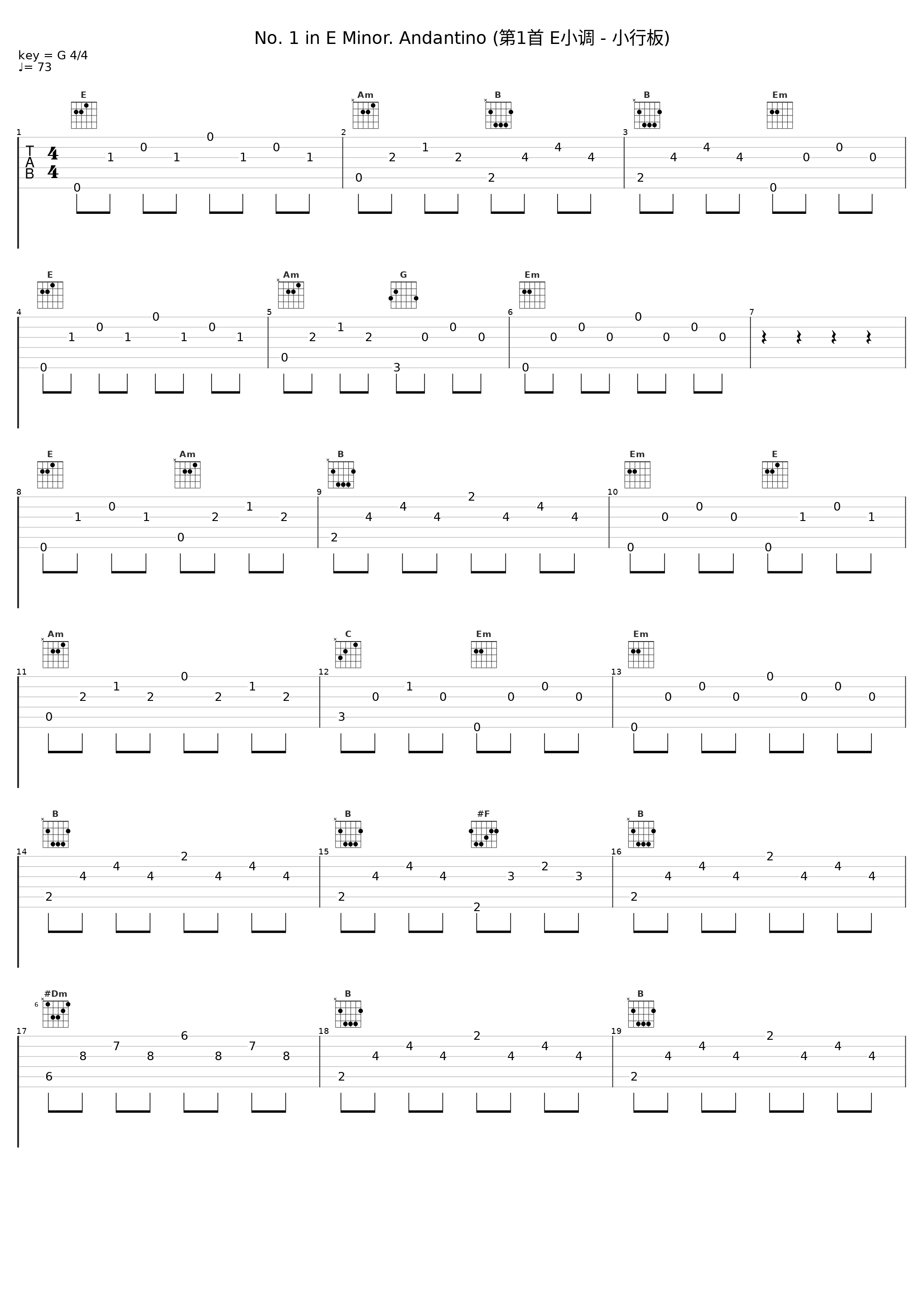 No. 1 in E Minor. Andantino (第1首 E小调 - 小行板)_傅聪,Frédéric Chopin_1