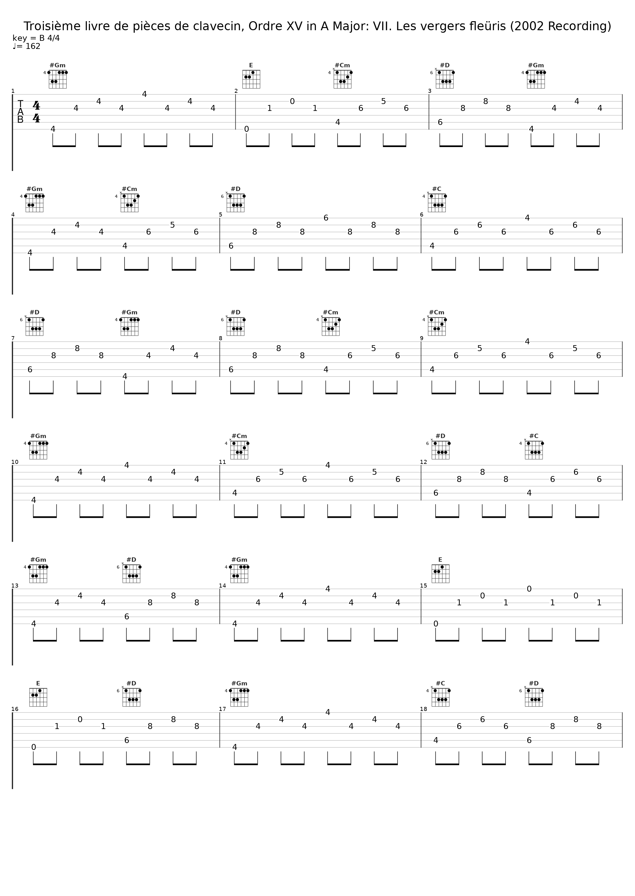 Troisième livre de pièces de clavecin, Ordre XV in A Major: VII. Les vergers fleüris (2002 Recording)_Aline Zylberajch_1