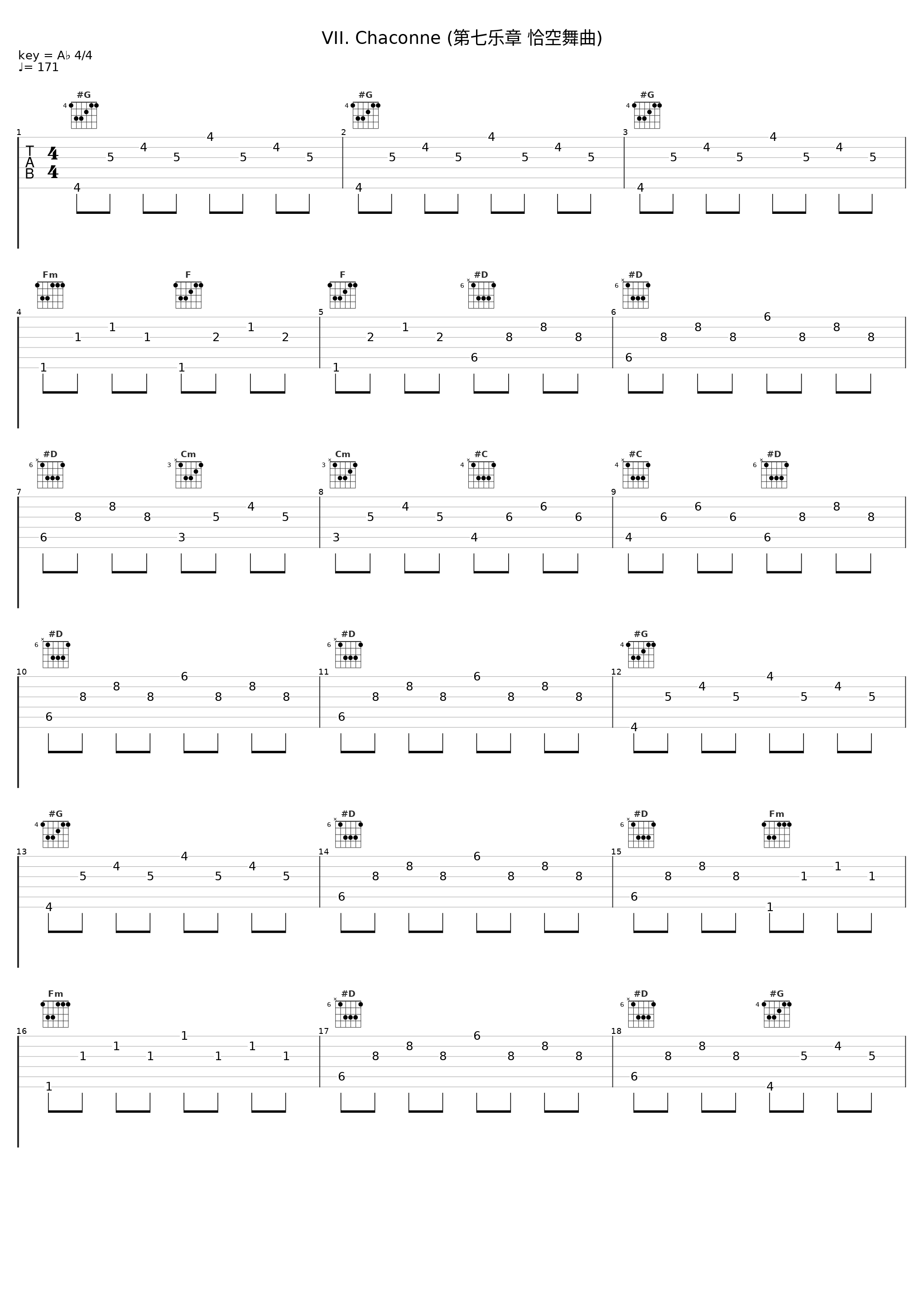 VII. Chaconne (第七乐章 恰空舞曲)_Franklin Lei_1