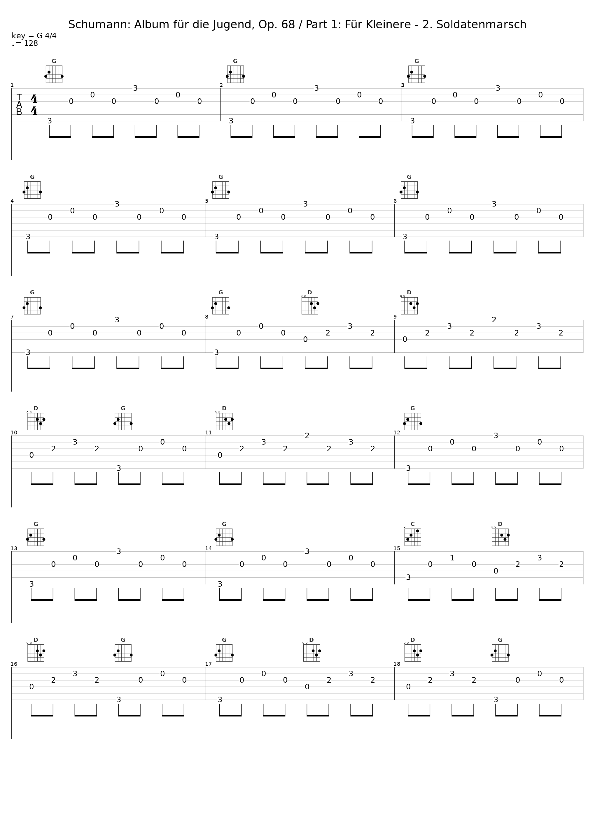 Schumann: Album für die Jugend, Op. 68 / Part 1: Für Kleinere - 2. Soldatenmarsch_Maurizio Baglini_1