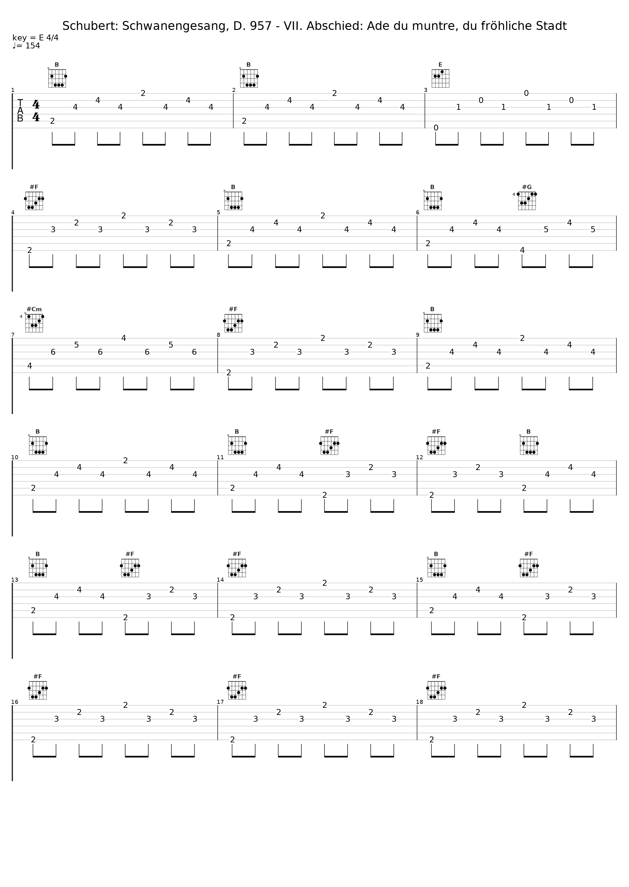 Schubert: Schwanengesang, D. 957 - VII. Abschied: Ade du muntre, du fröhliche Stadt_Thomas Quasthoff,Justus Zeyen_1