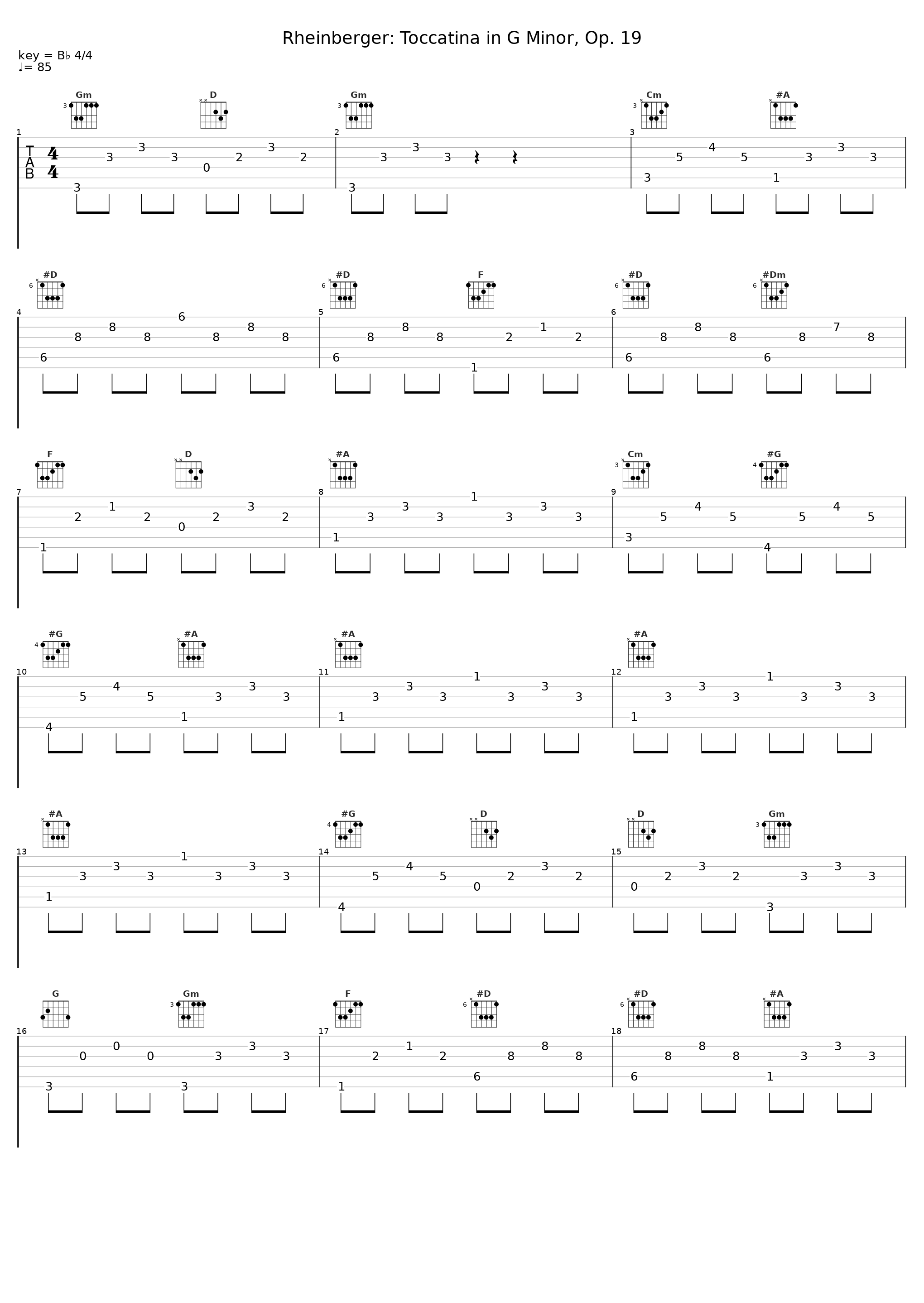 Rheinberger: Toccatina in G Minor, Op. 19_Jurg Hanselmann_1