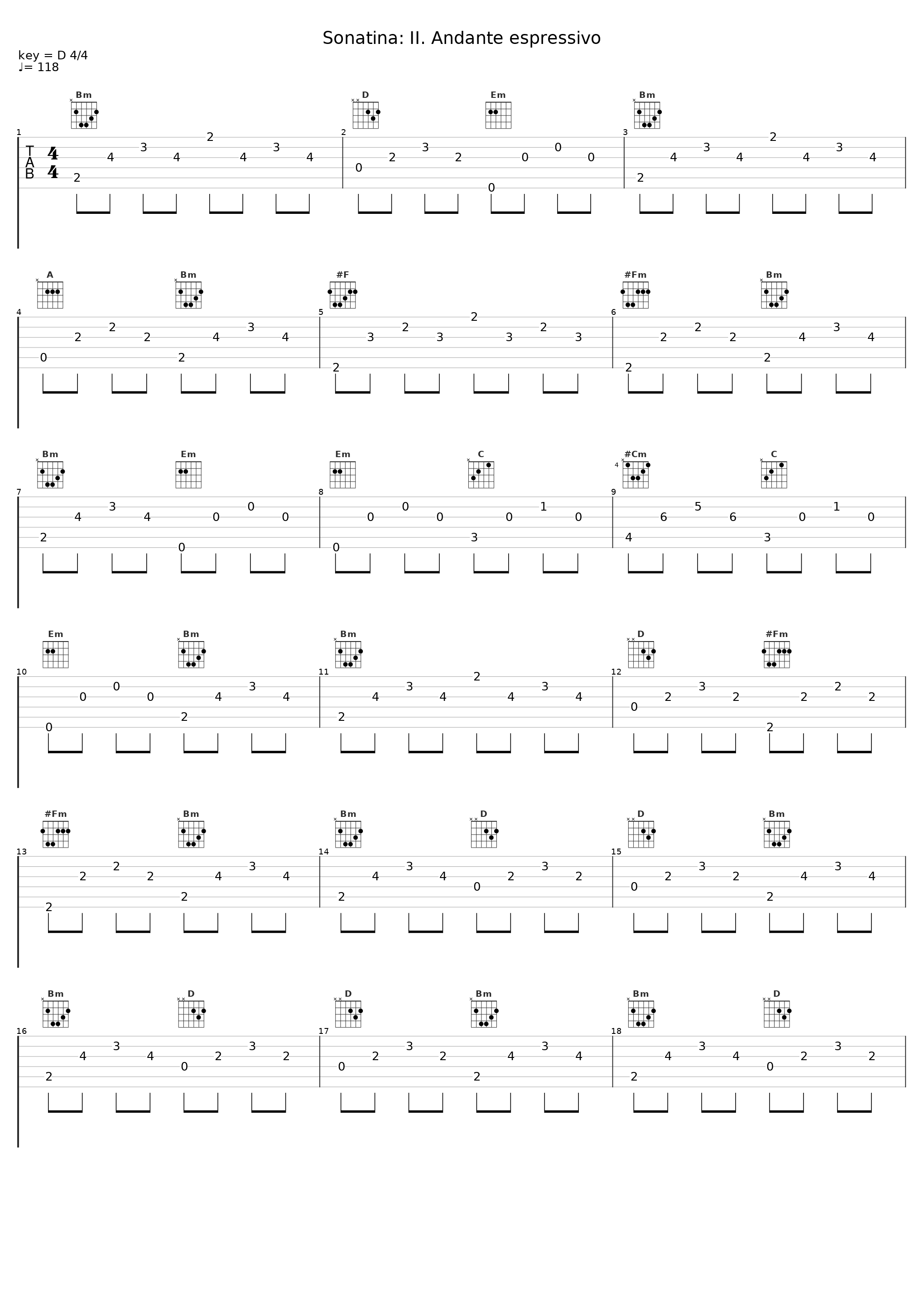 Sonatina: II. Andante espressivo_David Russell_1