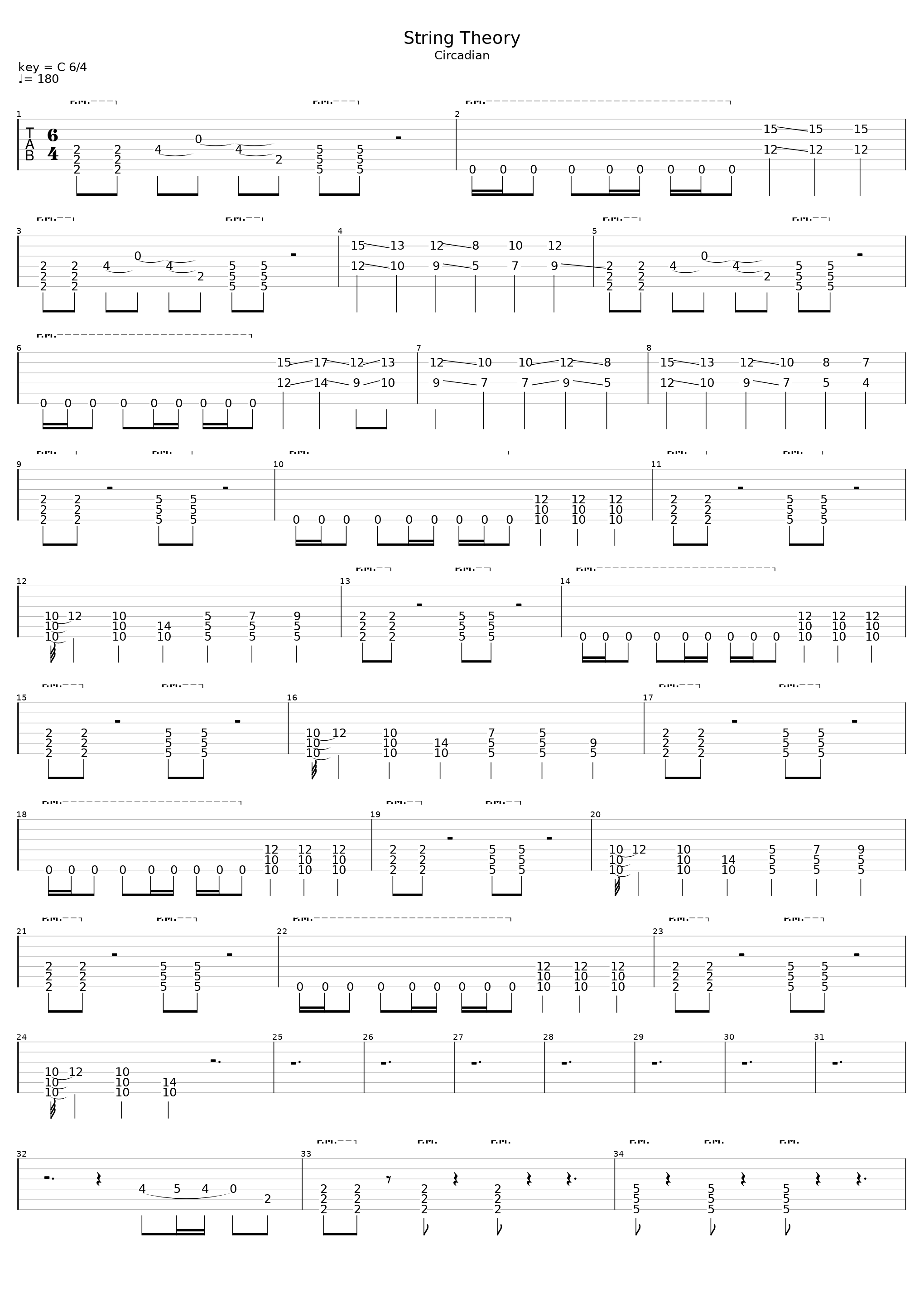 String Theory - Intervals (Drop C/D standard learning version)_Tabsformyself_1