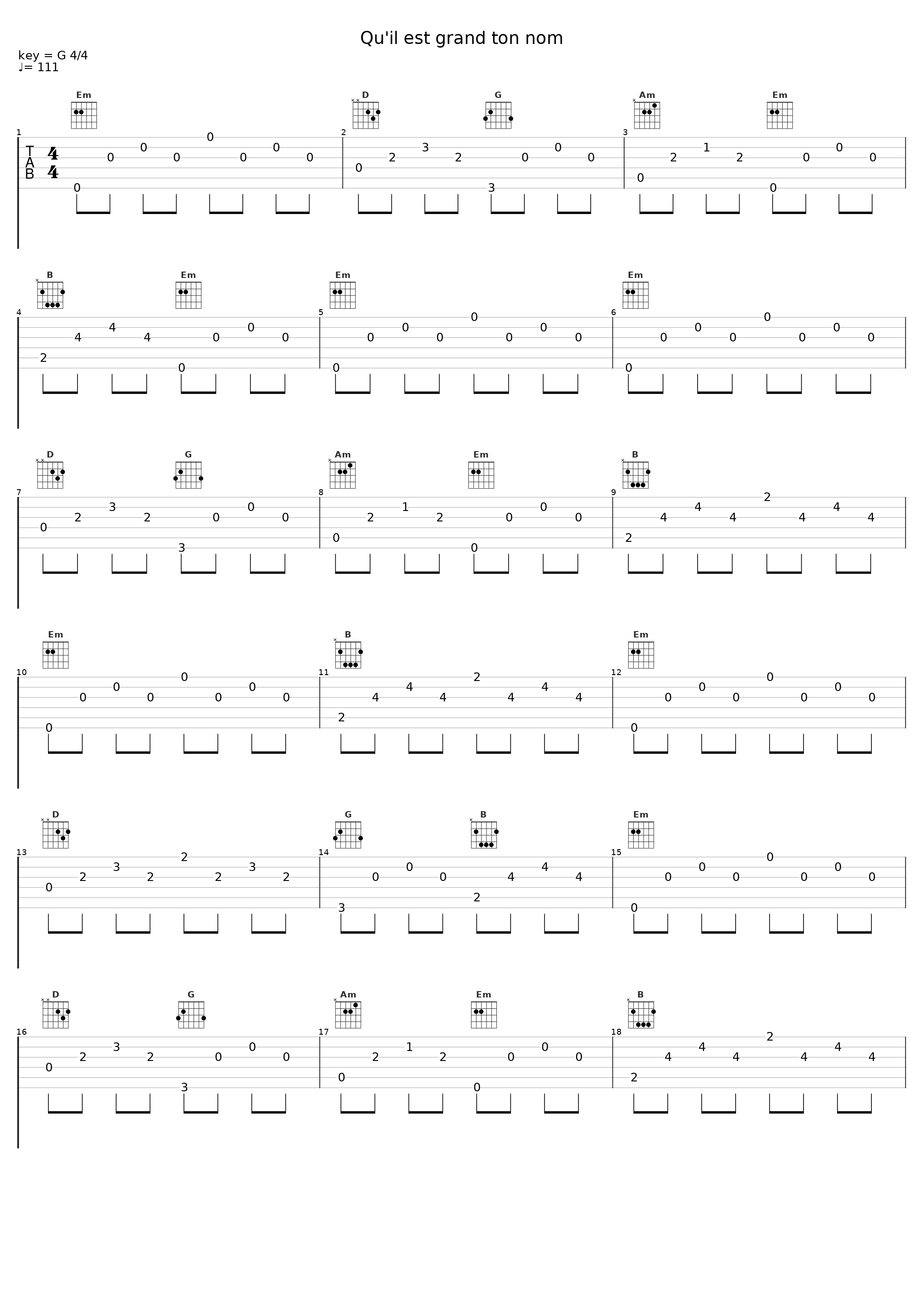 Qu'il est grand ton nom_Mannick,Jo Akepsimas,Choeur Fugue et Mandarine_1