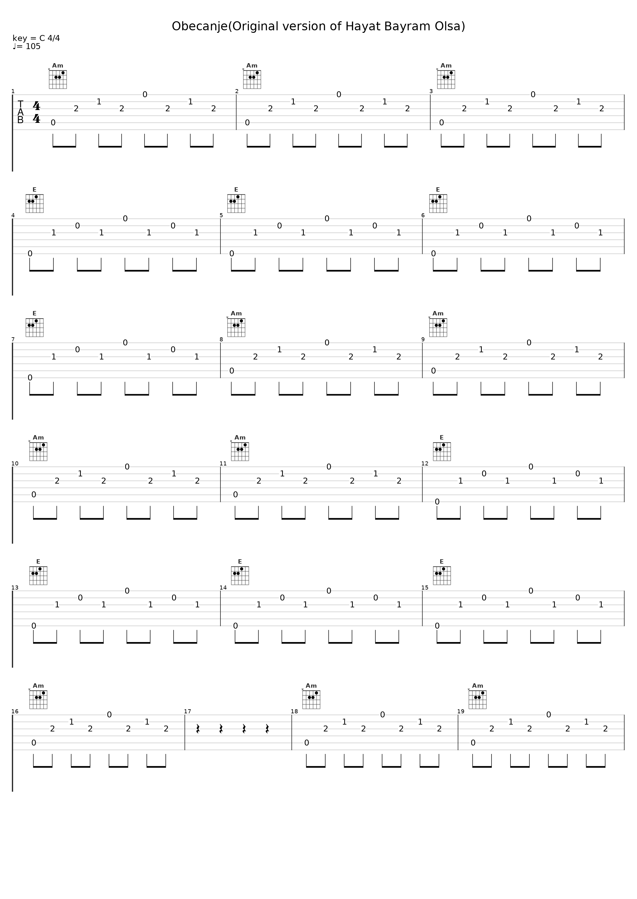 Obecanje(Original version of Hayat Bayram Olsa)_Alper Atakan_1