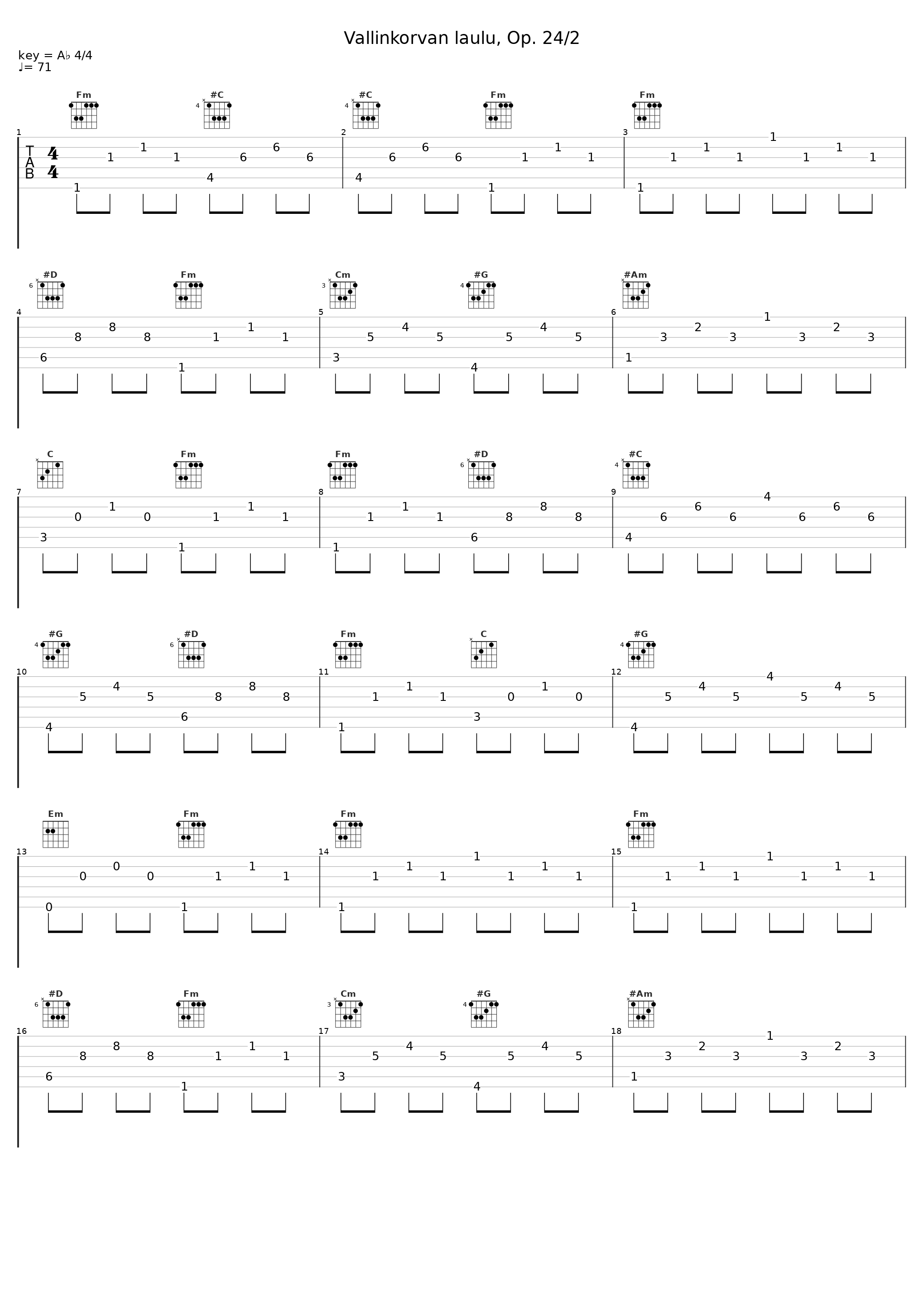 Vallinkorvan laulu, Op. 24/2_Jaakko Ryhänen_1