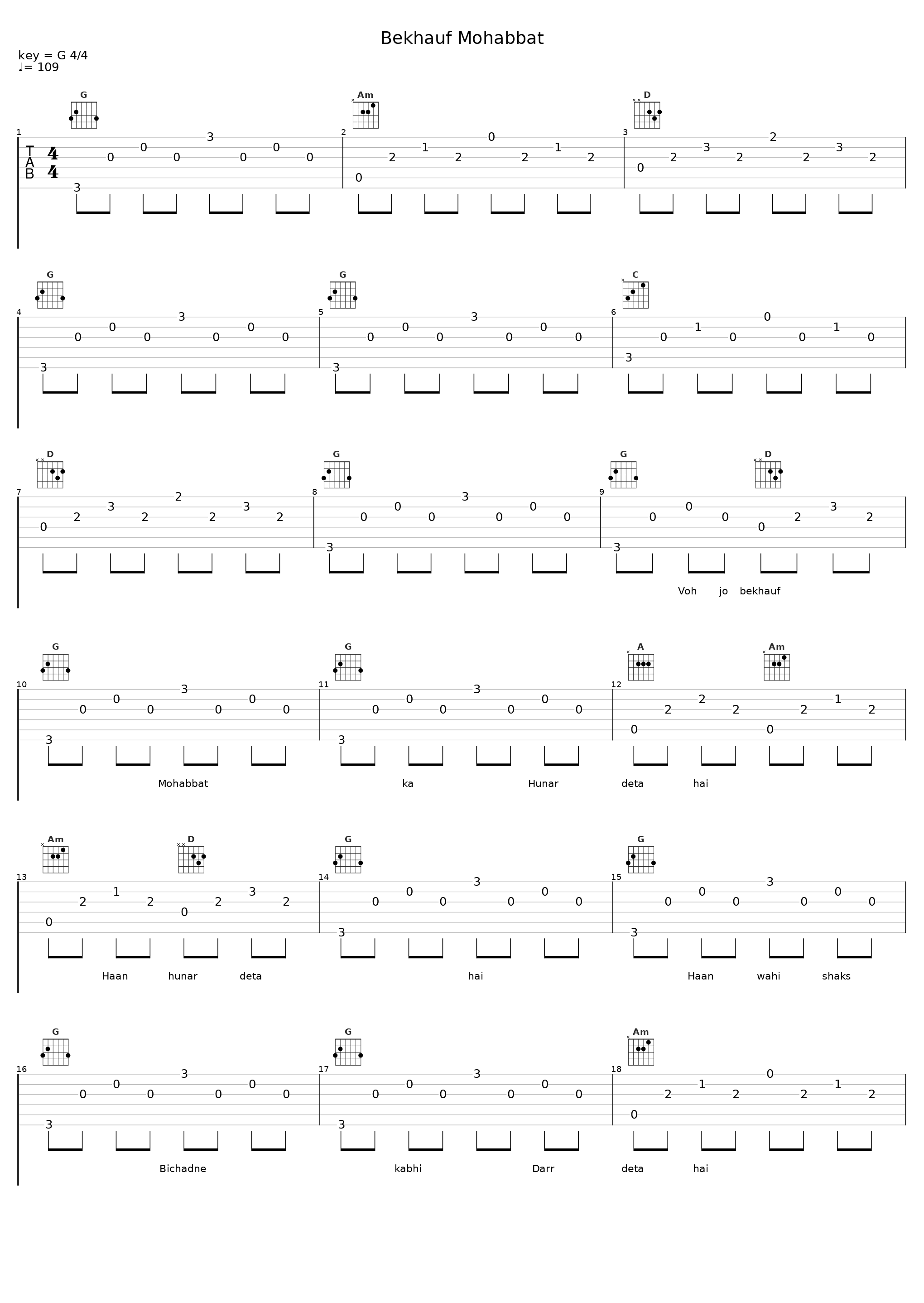 Bekhauf Mohabbat_Sandesh Shandilya,Kunal Ganjawala_1