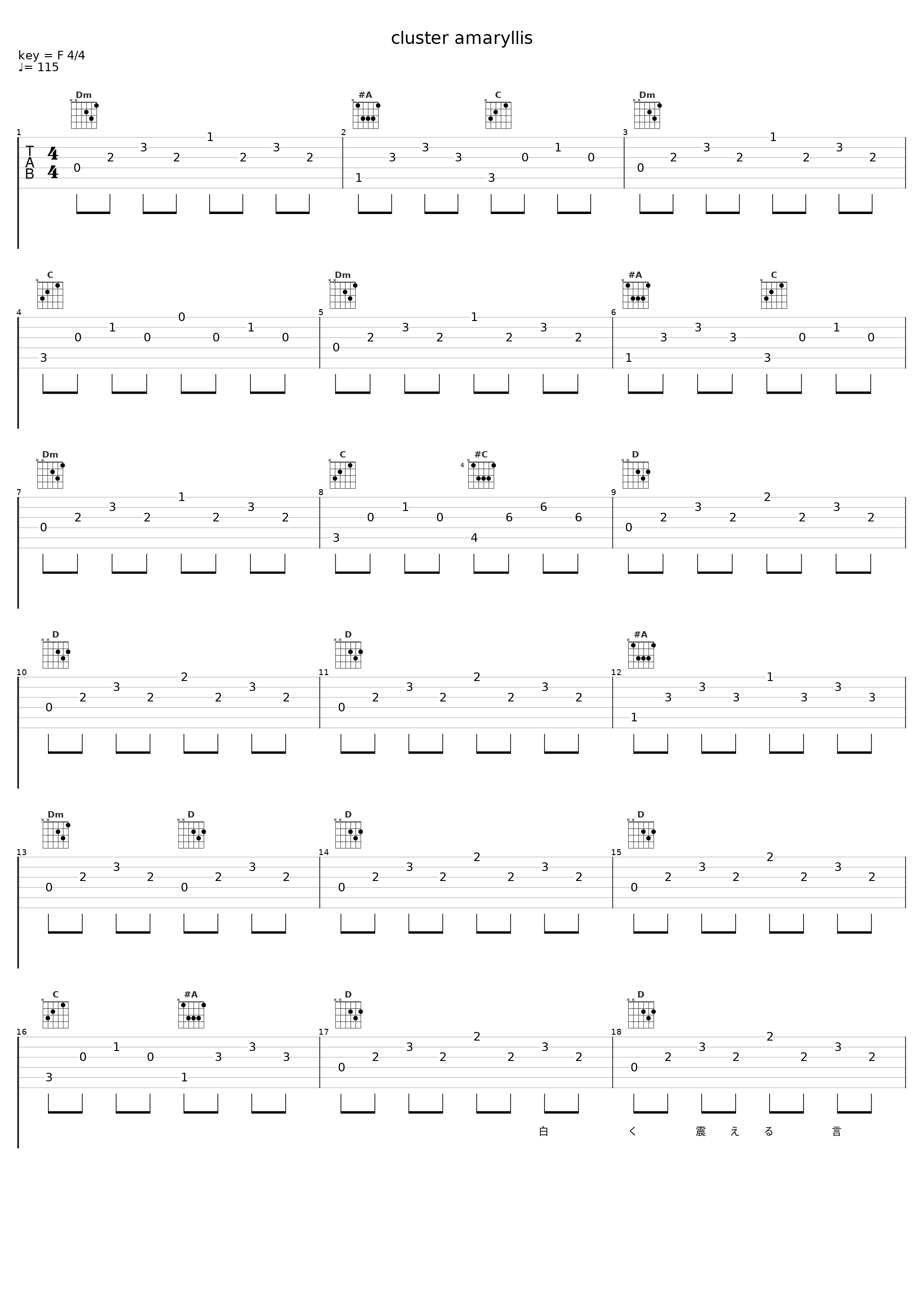 cluster amaryllis_BRIDEAR_1