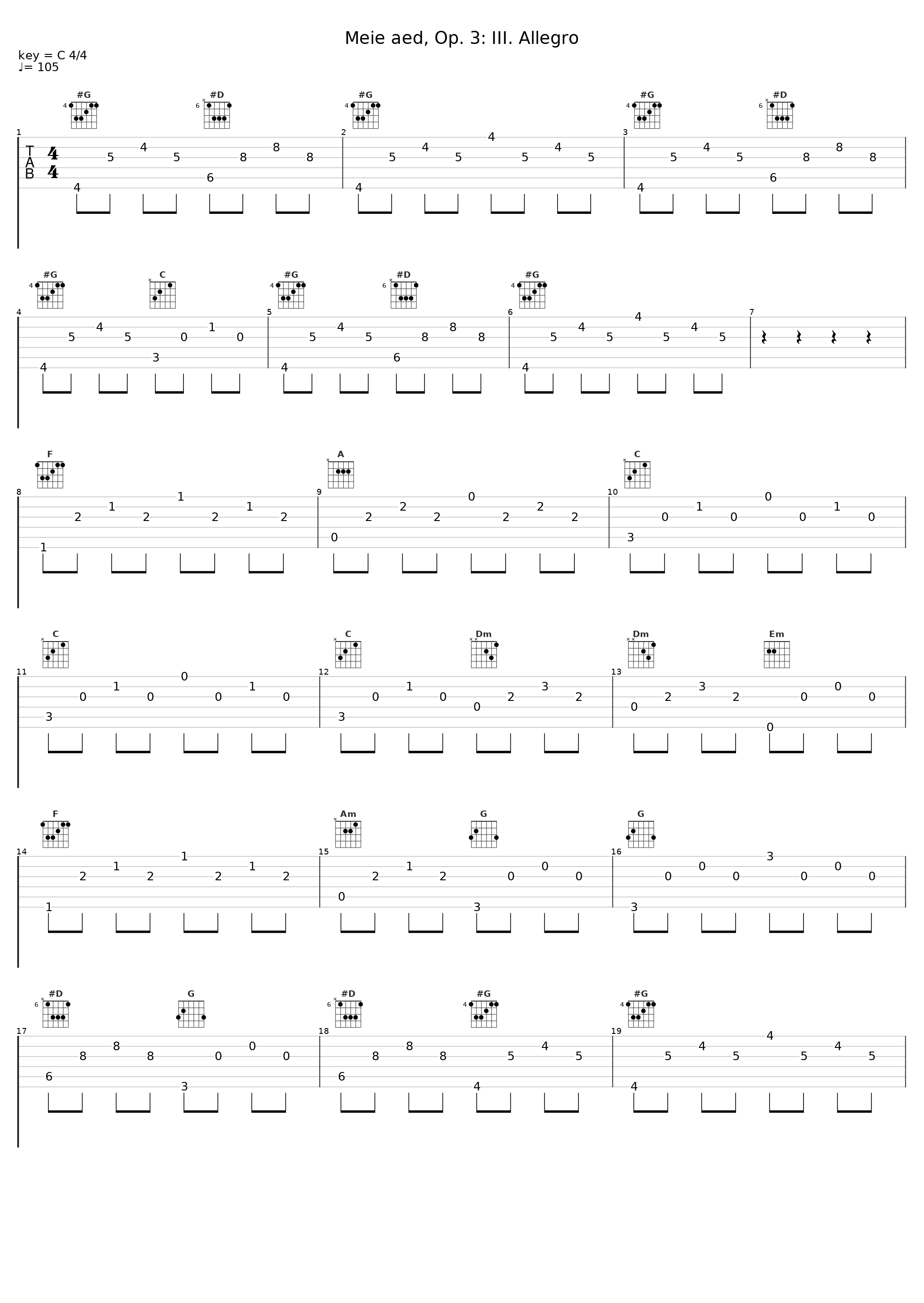 Meie aed, Op. 3: III. Allegro_Paavo Järvi,Ellerhein Girls' Choir_1