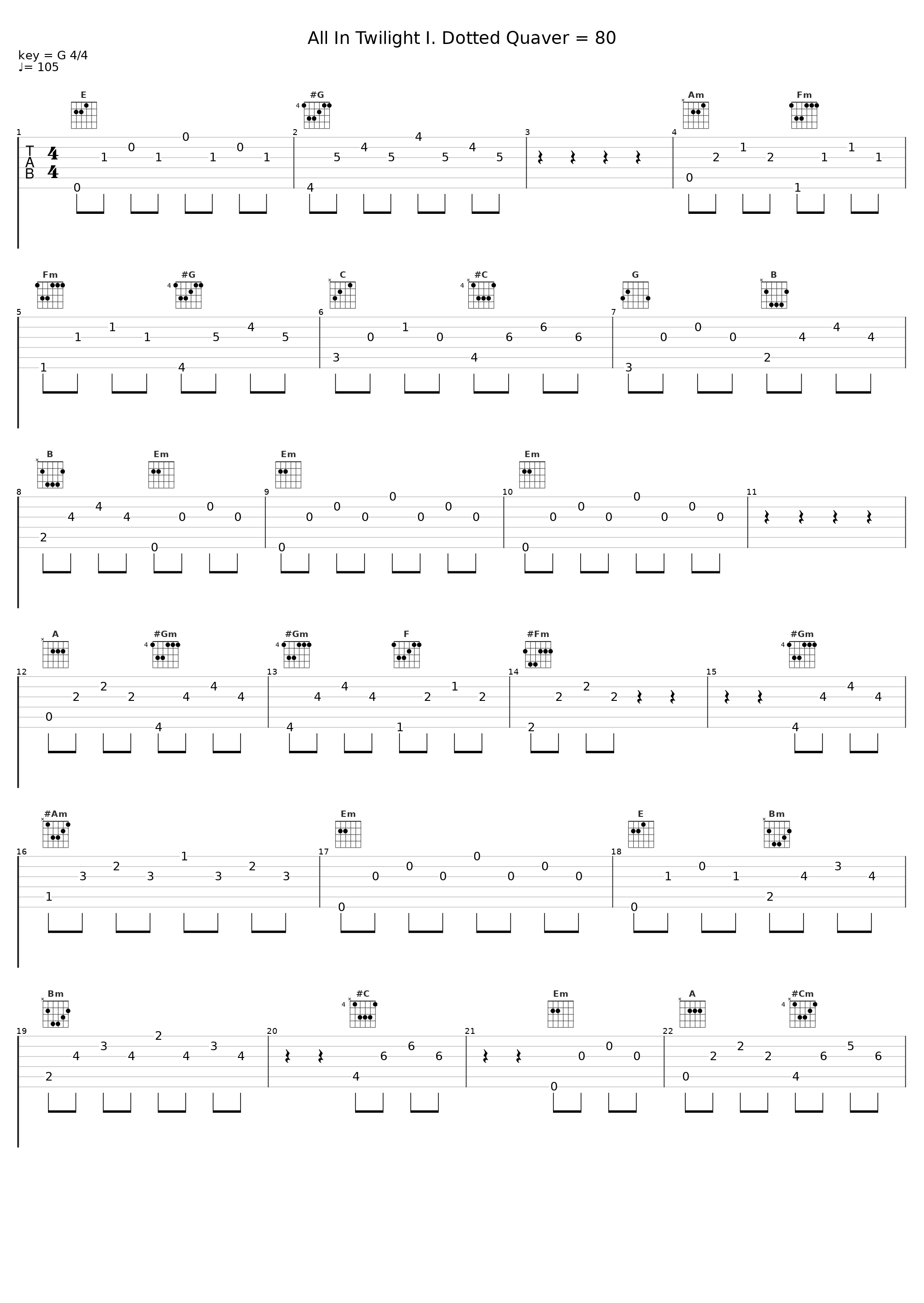 All In Twilight I. Dotted Quaver = 80_Julian Bream_1