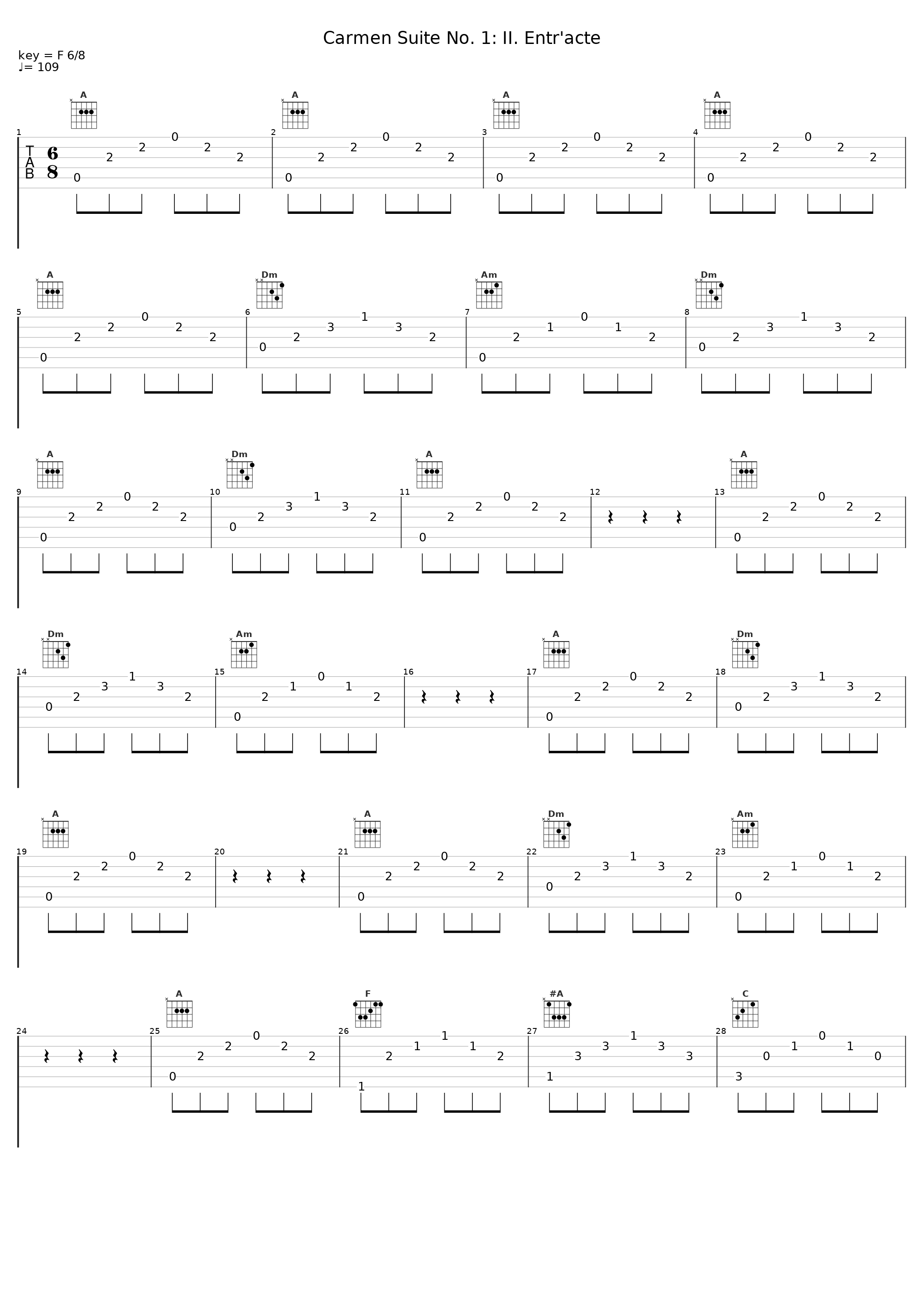 Carmen Suite No. 1: II. Entr'acte_小澤征爾_1