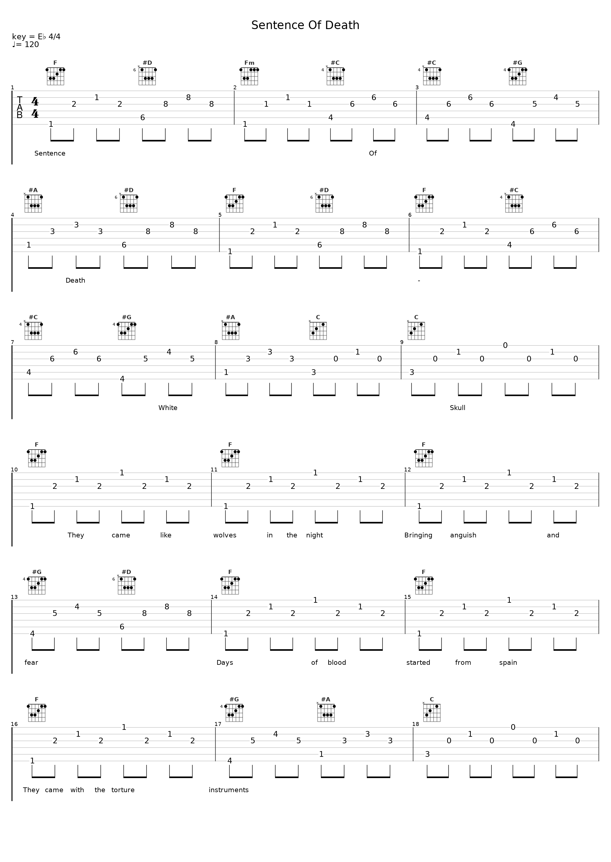 Sentence Of Death_White Skull_1