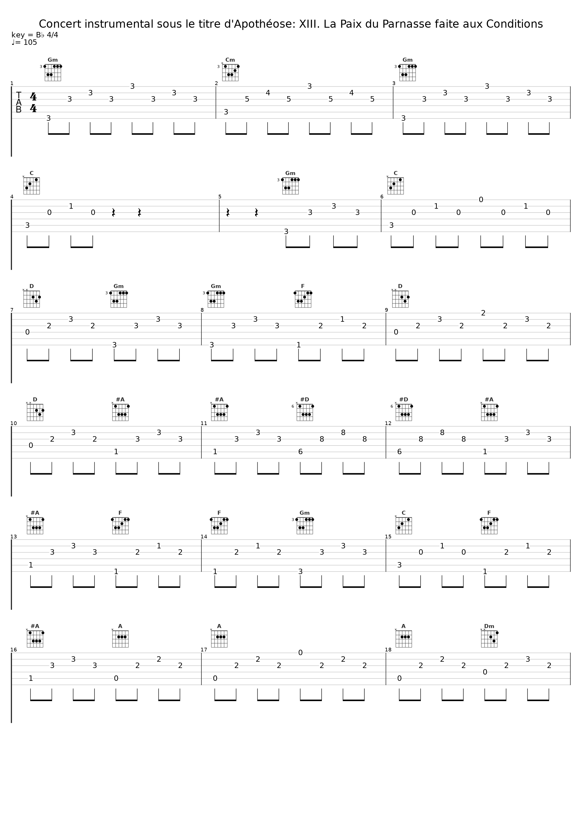 Concert instrumental sous le titre d'Apothéose: XIII. La Paix du Parnasse faite aux Conditions_Claudio Ferrarini,Accademia Farnese_1