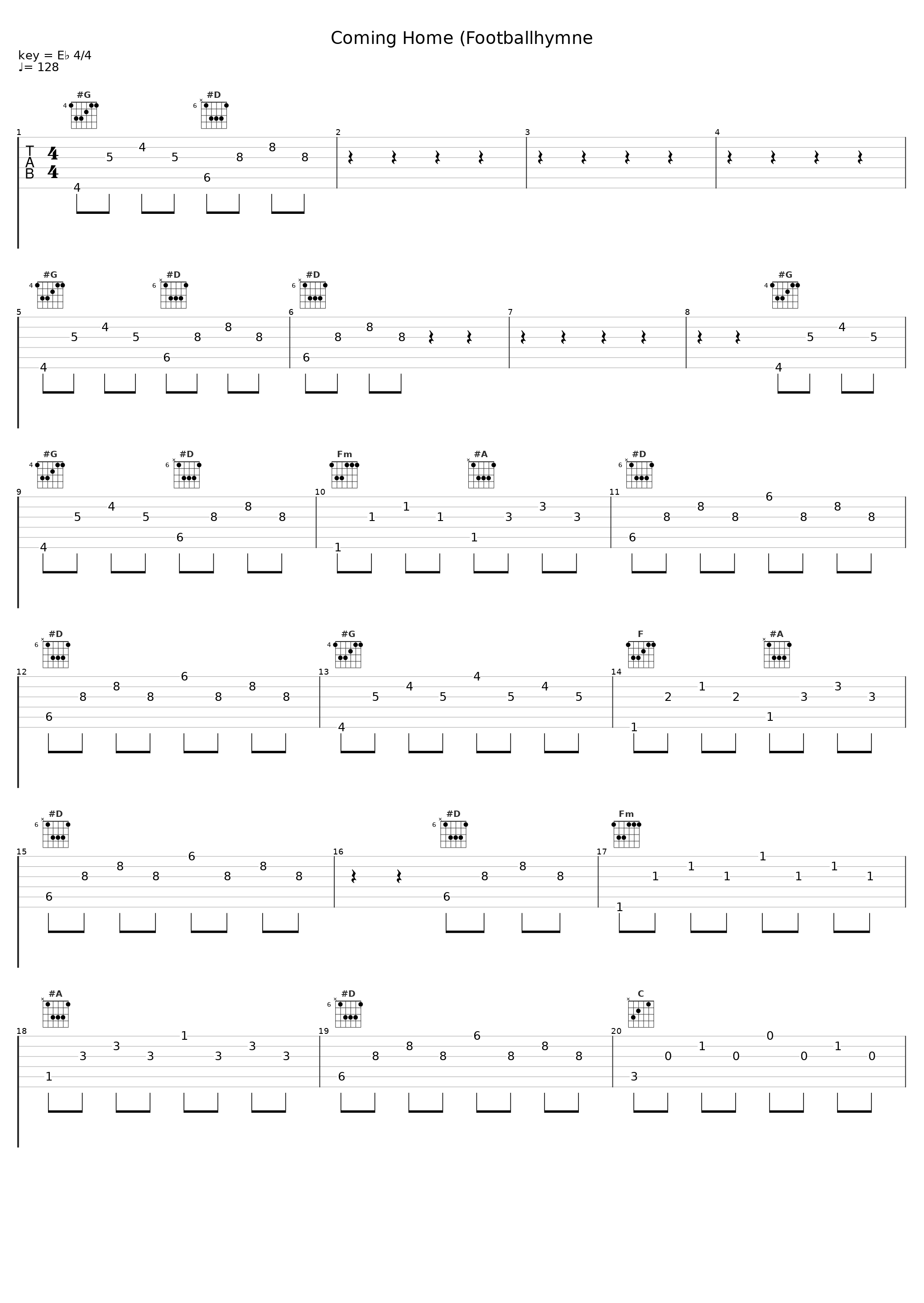 Coming Home (Footballhymne_Guildo Horn_1
