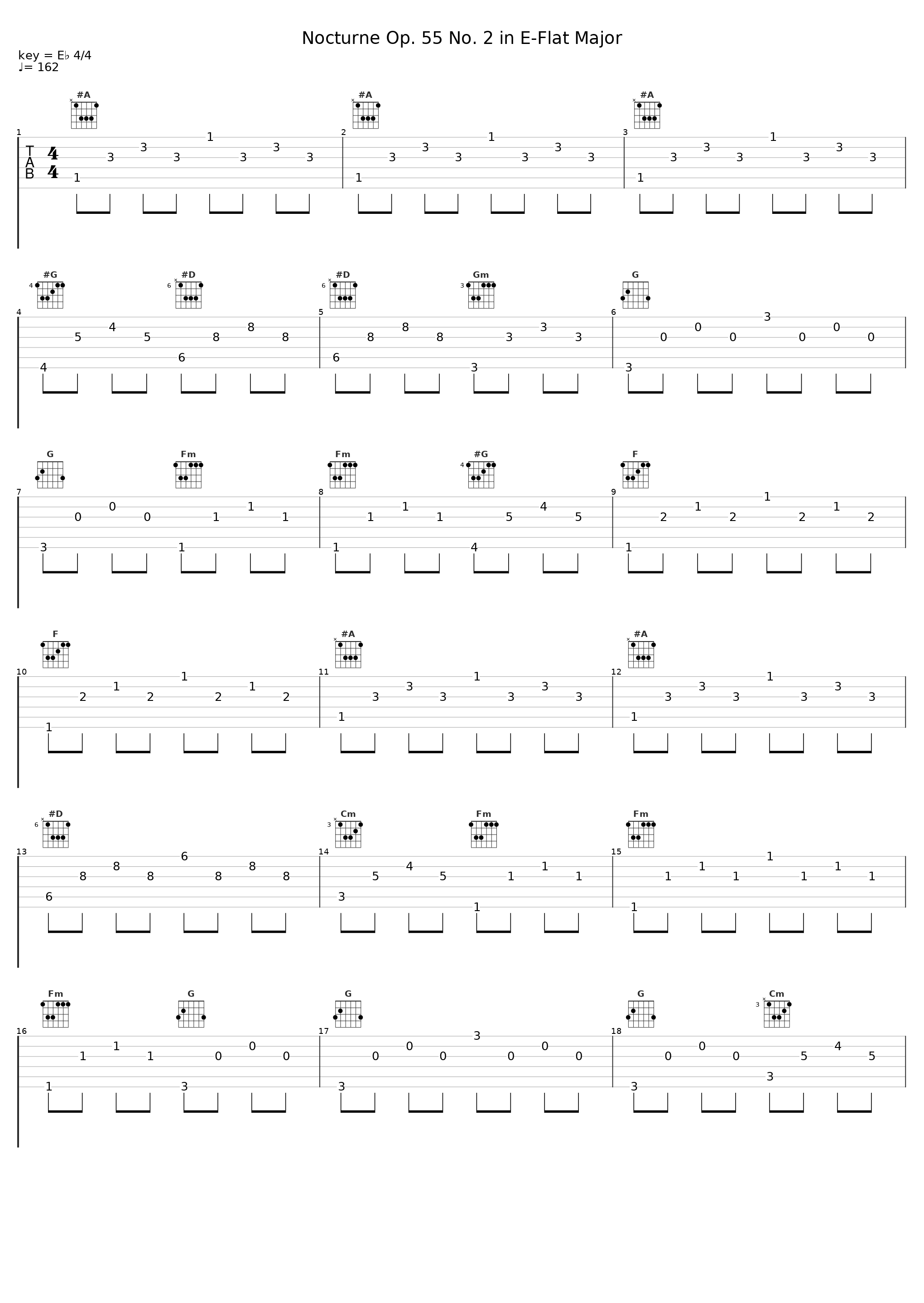 Nocturne Op. 55 No. 2 in E-Flat Major_Sheet Music Boss_1