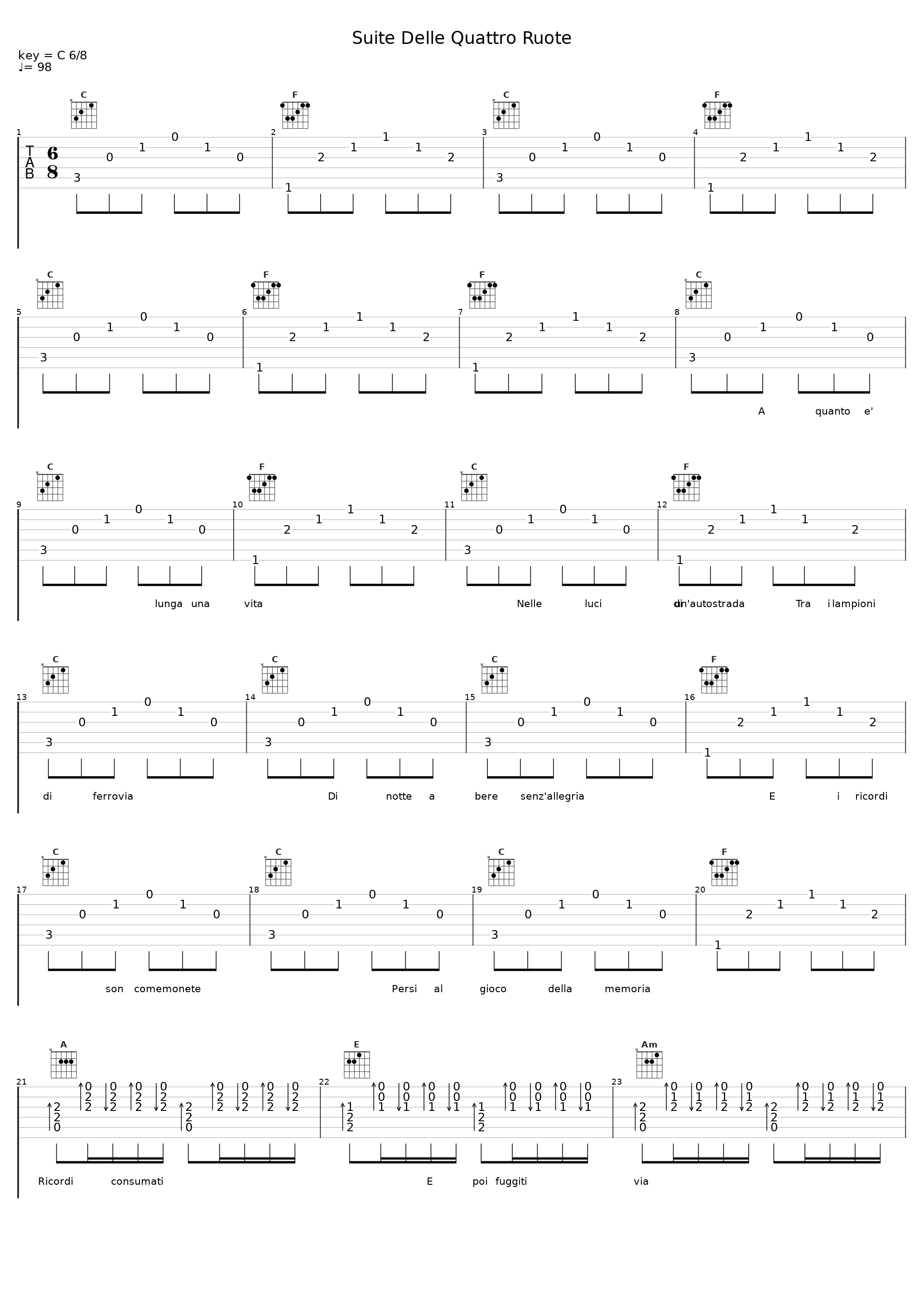 Suite Delle Quattro Ruote_Vinicio Capossela_1