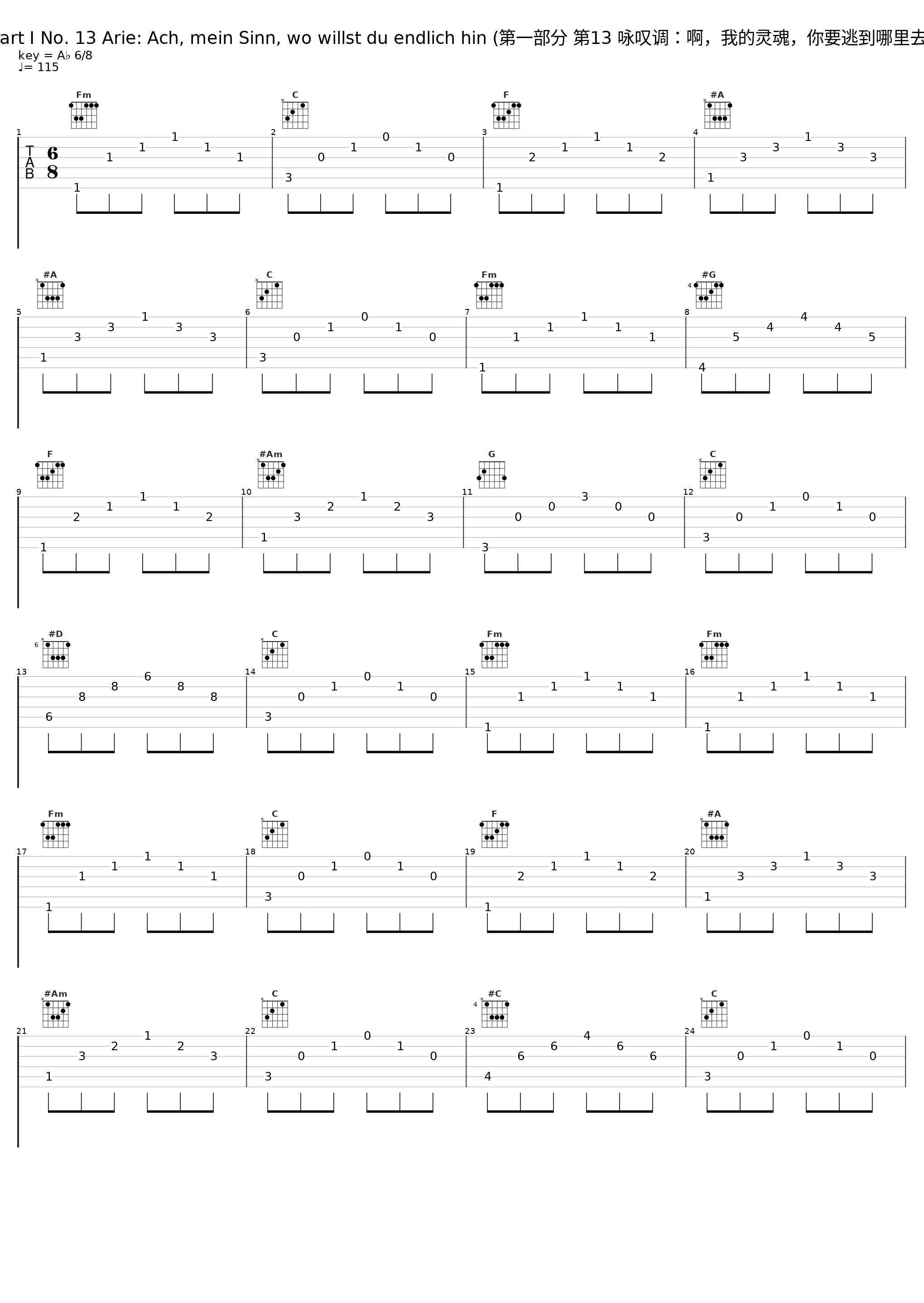 Part I No. 13 Arie: Ach, mein Sinn, wo willst du endlich hin (第一部分 第13 咏叹调：啊，我的灵魂，你要逃到哪里去)_Scholars Baroque Ensemble_1