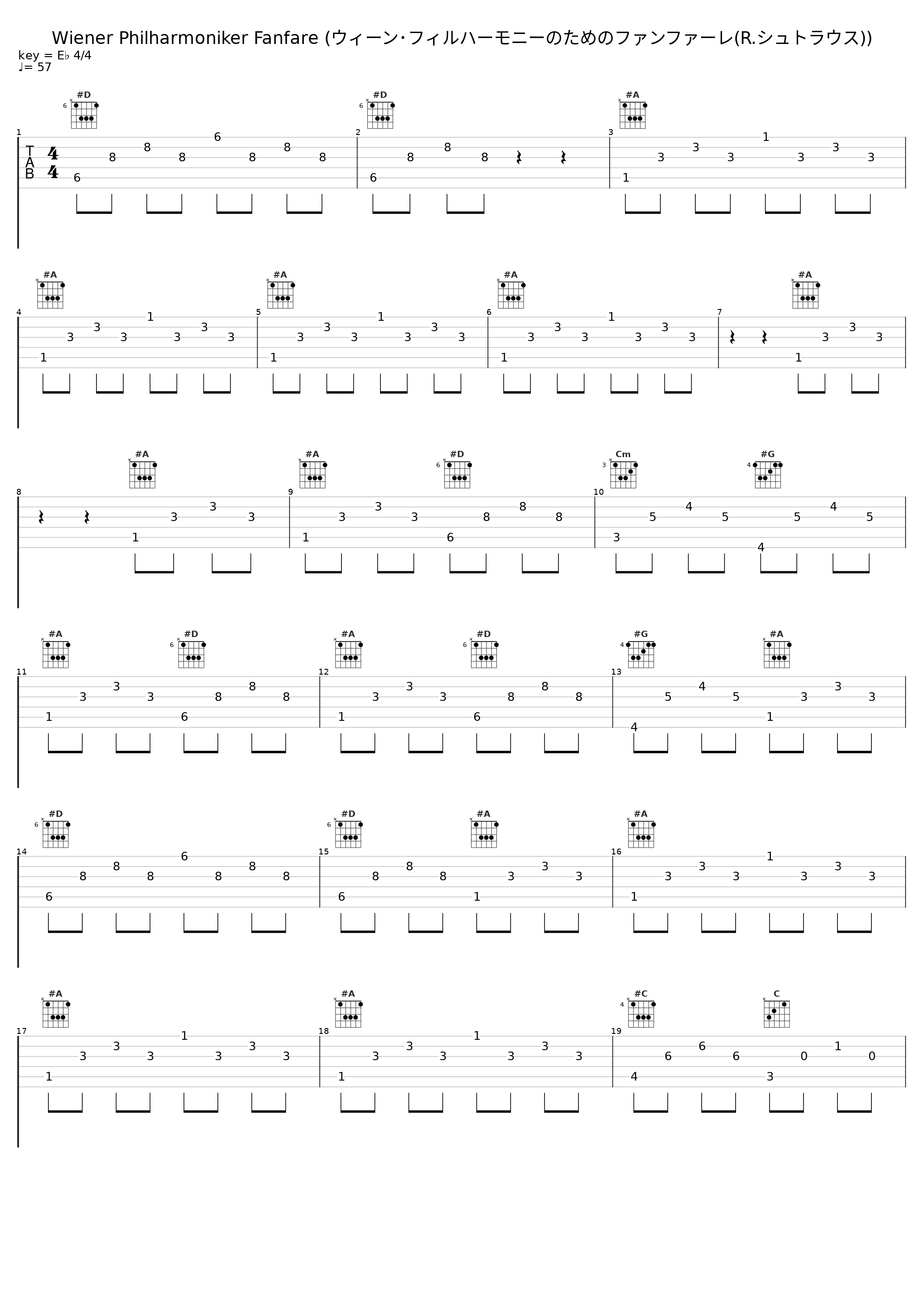 Wiener Philharmoniker Fanfare (ウィーン･フィルハーモニーのためのファンファーレ(R.シュトラウス))_小澤征爾,Wiener Philharmoniker_1