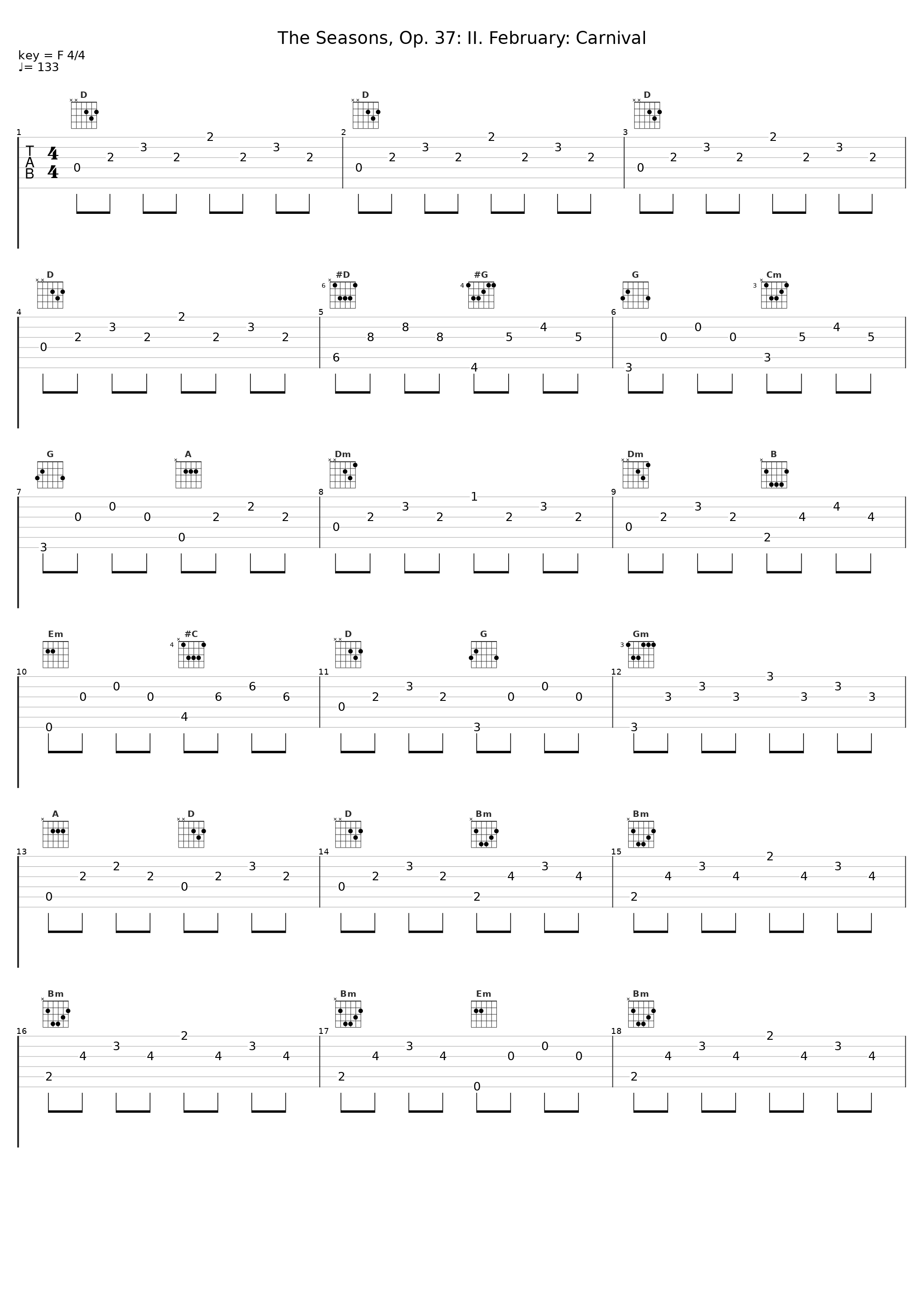The Seasons, Op. 37: II. February: Carnival_Radoslav Kvapil_1