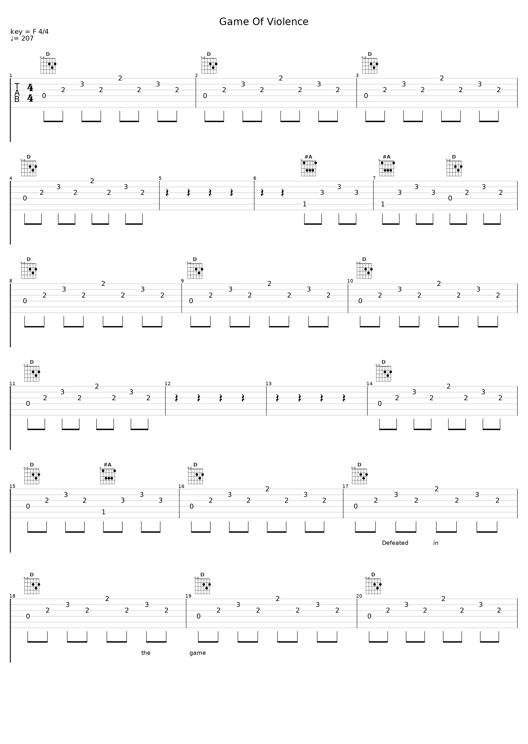Game Of Violence_Die Apokalyptischen Reiter_1
