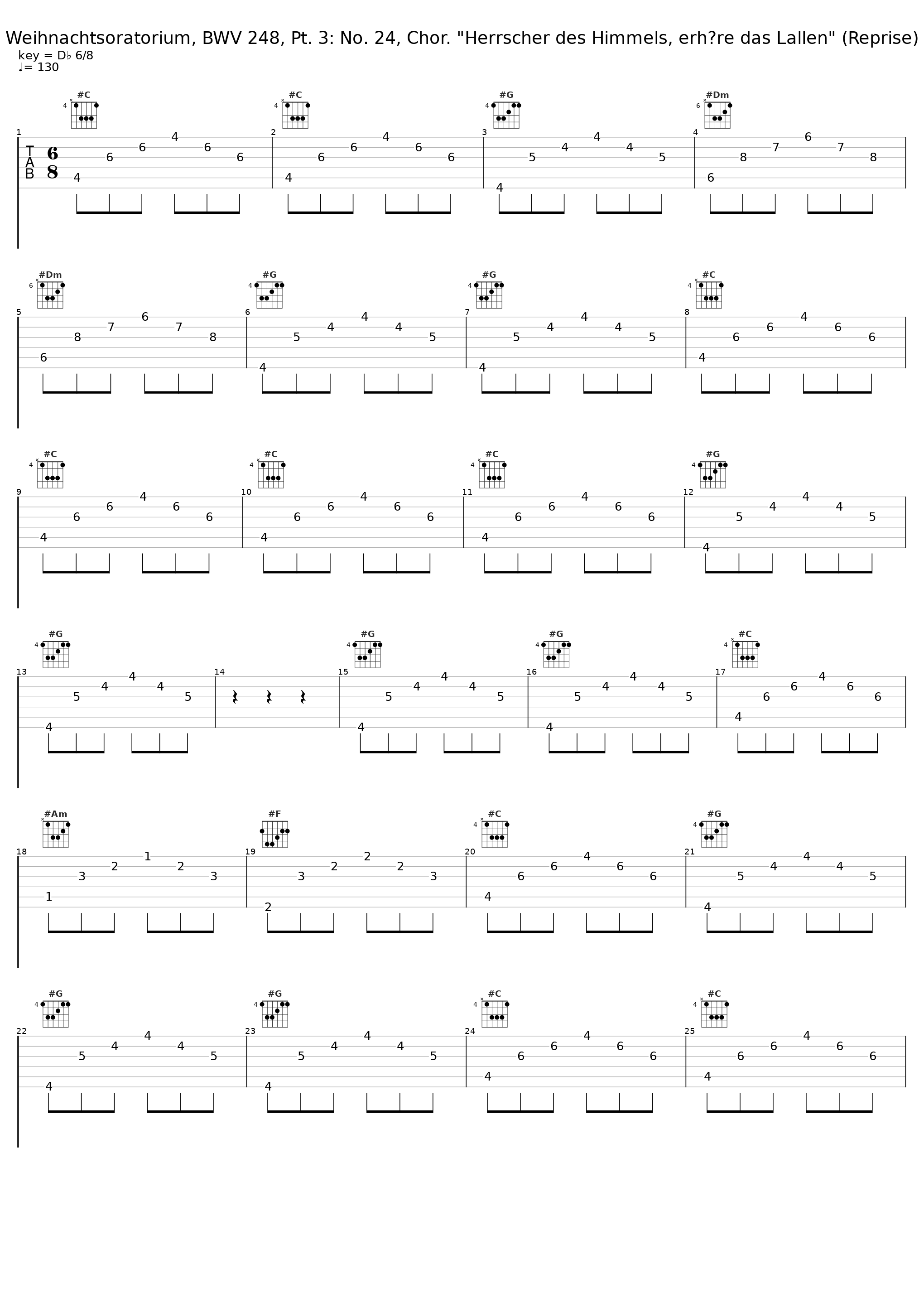 Weihnachtsoratorium, BWV 248, Pt. 3: No. 24, Chor. "Herrscher des Himmels, erhöre das Lallen" (Reprise)_Nikolaus Harnoncourt,Chorus Viennensis,Wiener Sängerknaben_1