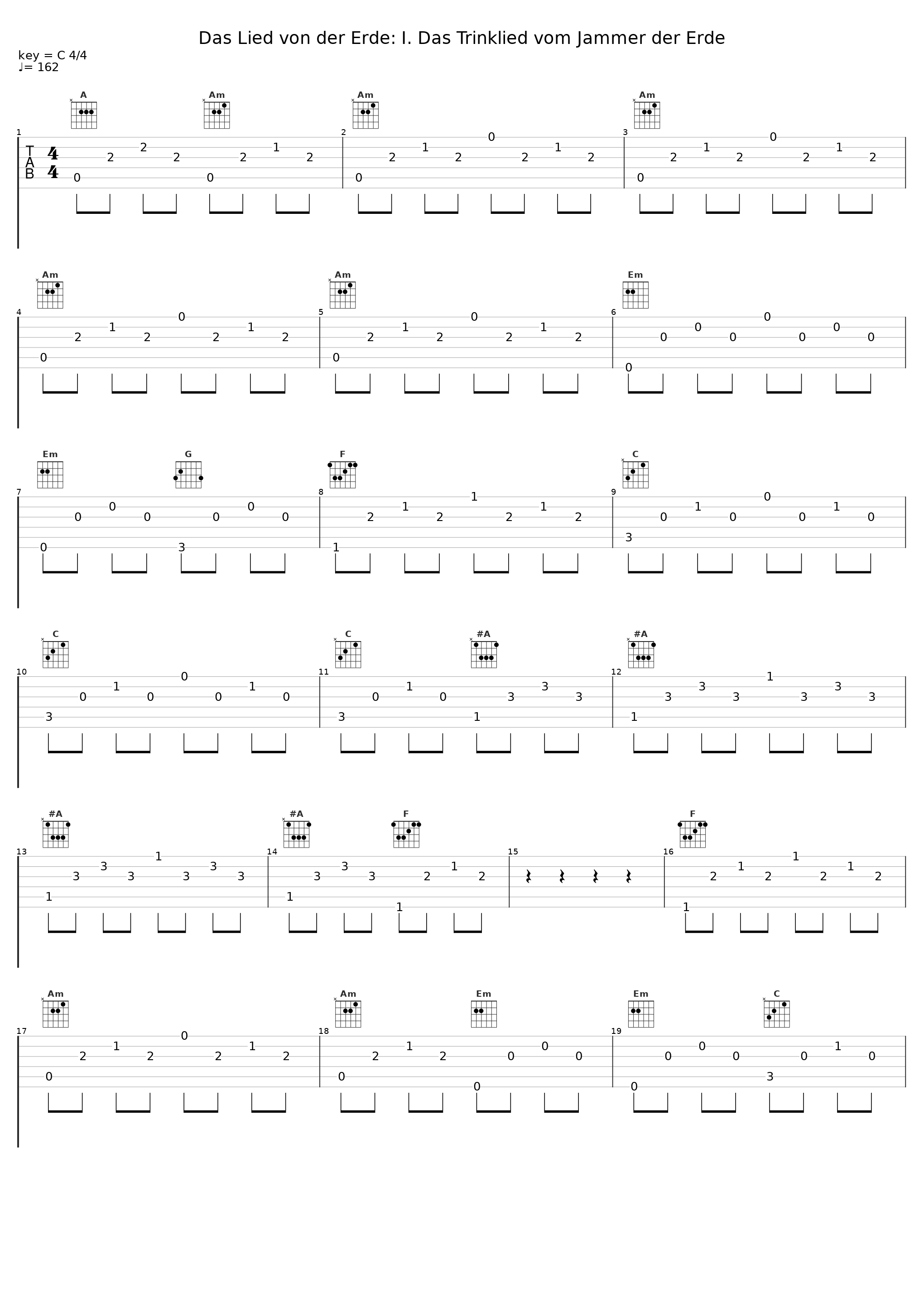 Das Lied von der Erde: I. Das Trinklied vom Jammer der Erde_Otto Klemperer,Fritz Wunderlich_1