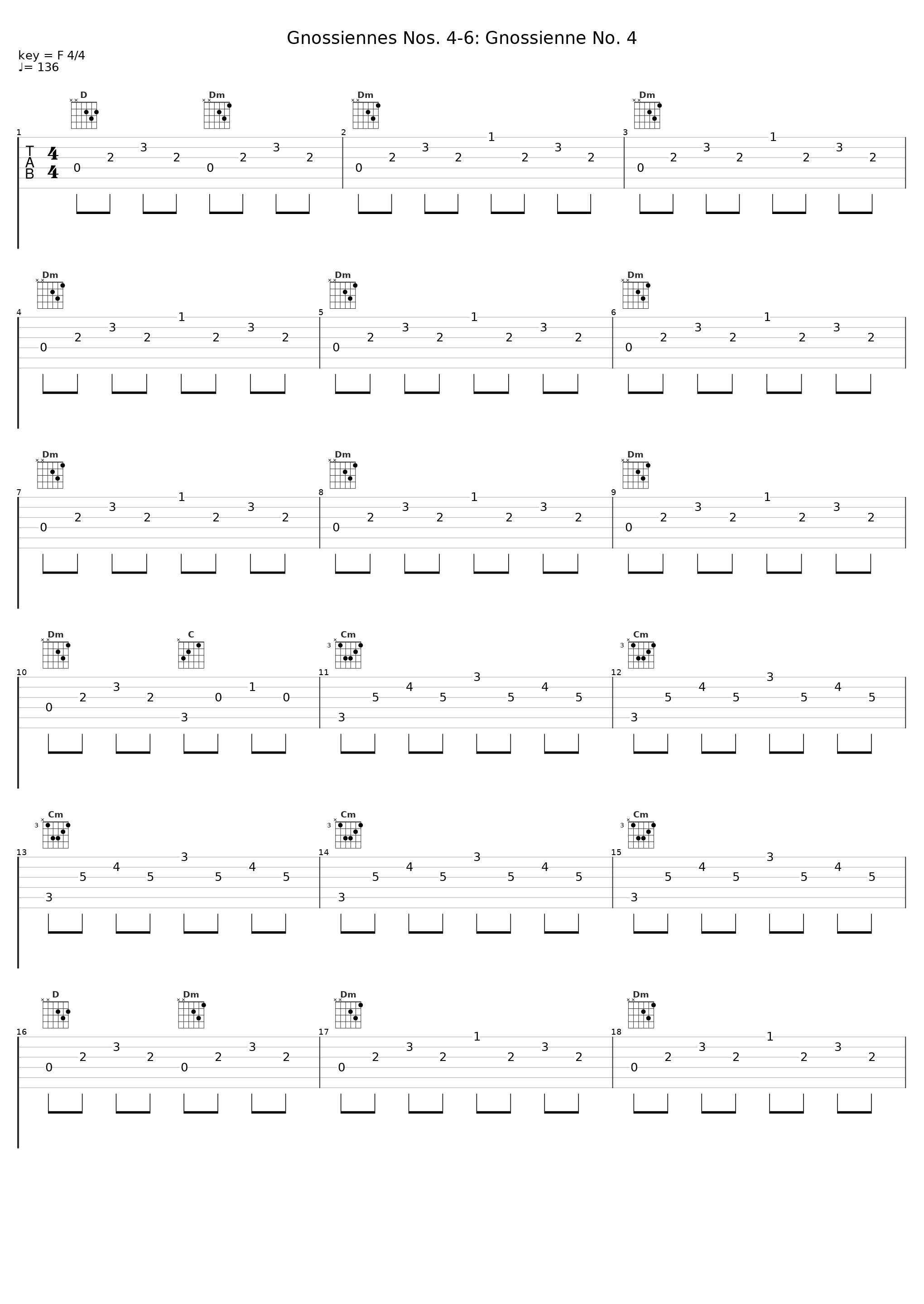 Gnossiennes Nos. 4-6: Gnossienne No. 4_Harley Liechty_1