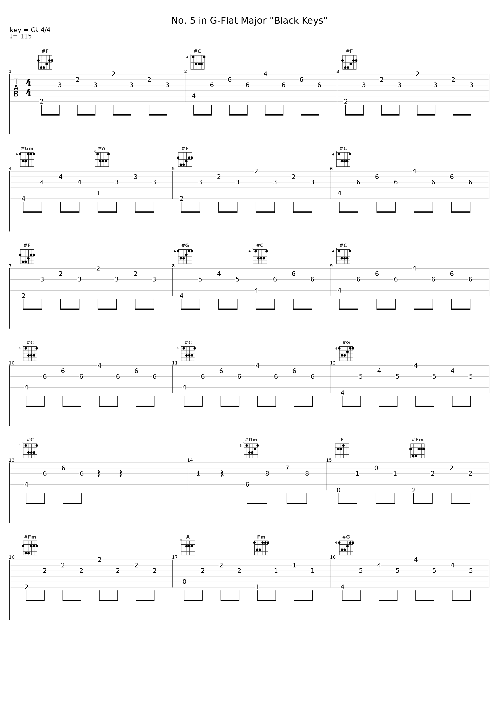 No. 5 in G-Flat Major "Black Keys"_Shura Cherkassky_1