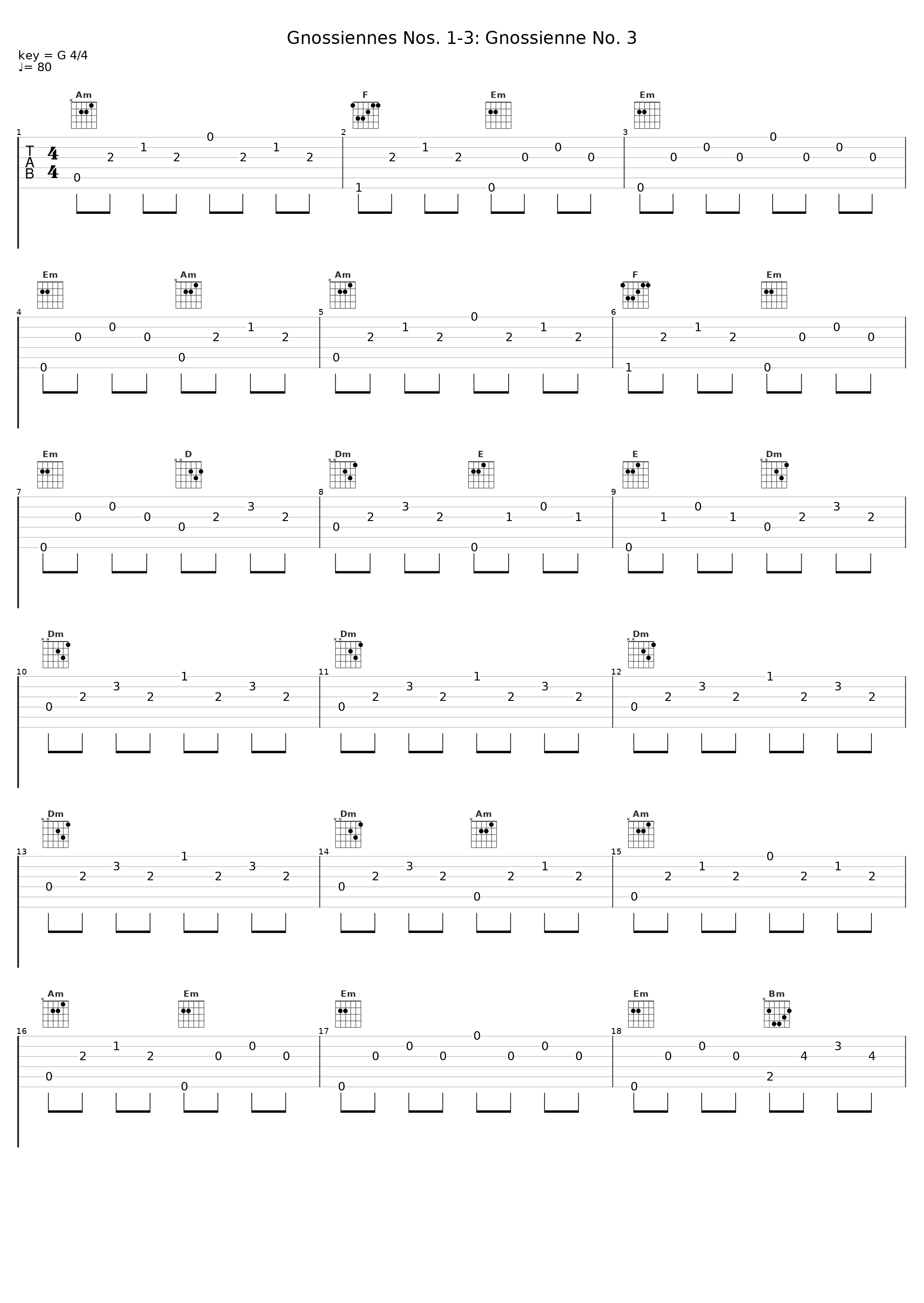 Gnossiennes Nos. 1-3: Gnossienne No. 3_Harley Liechty_1