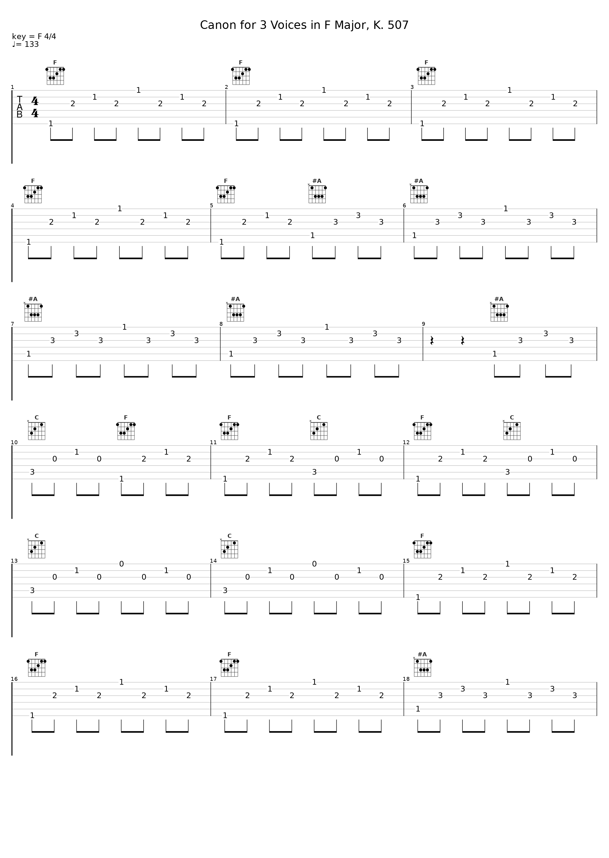 Canon for 3 Voices in F Major, K. 507_Ensemble Baroque du Savès Gascon_1