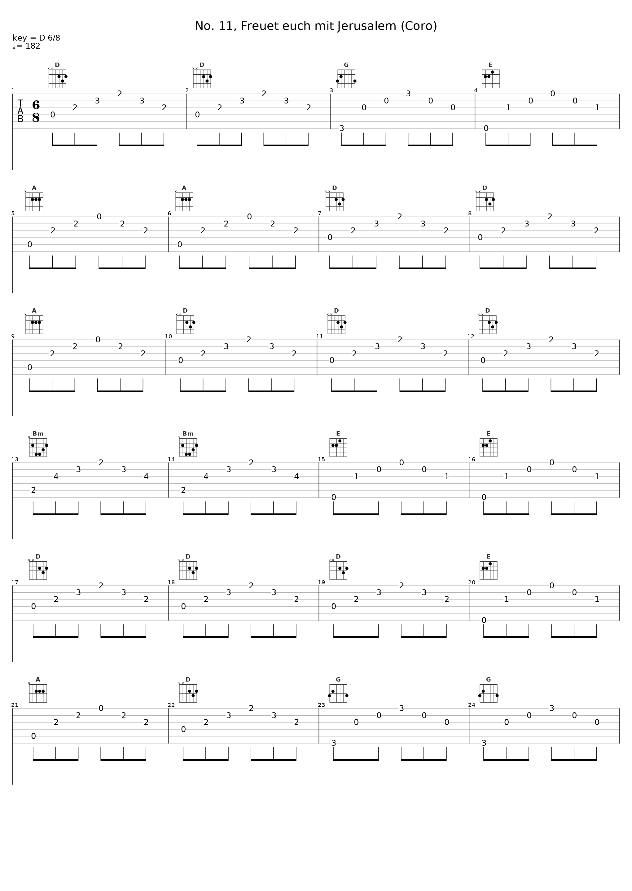 No. 11, Freuet euch mit Jerusalem (Coro)_Bayerische Kammerphilharmonie,Chor des Bayerischen Rundfunks,Georg Philipp Telemann,Reinhard Goebel_1