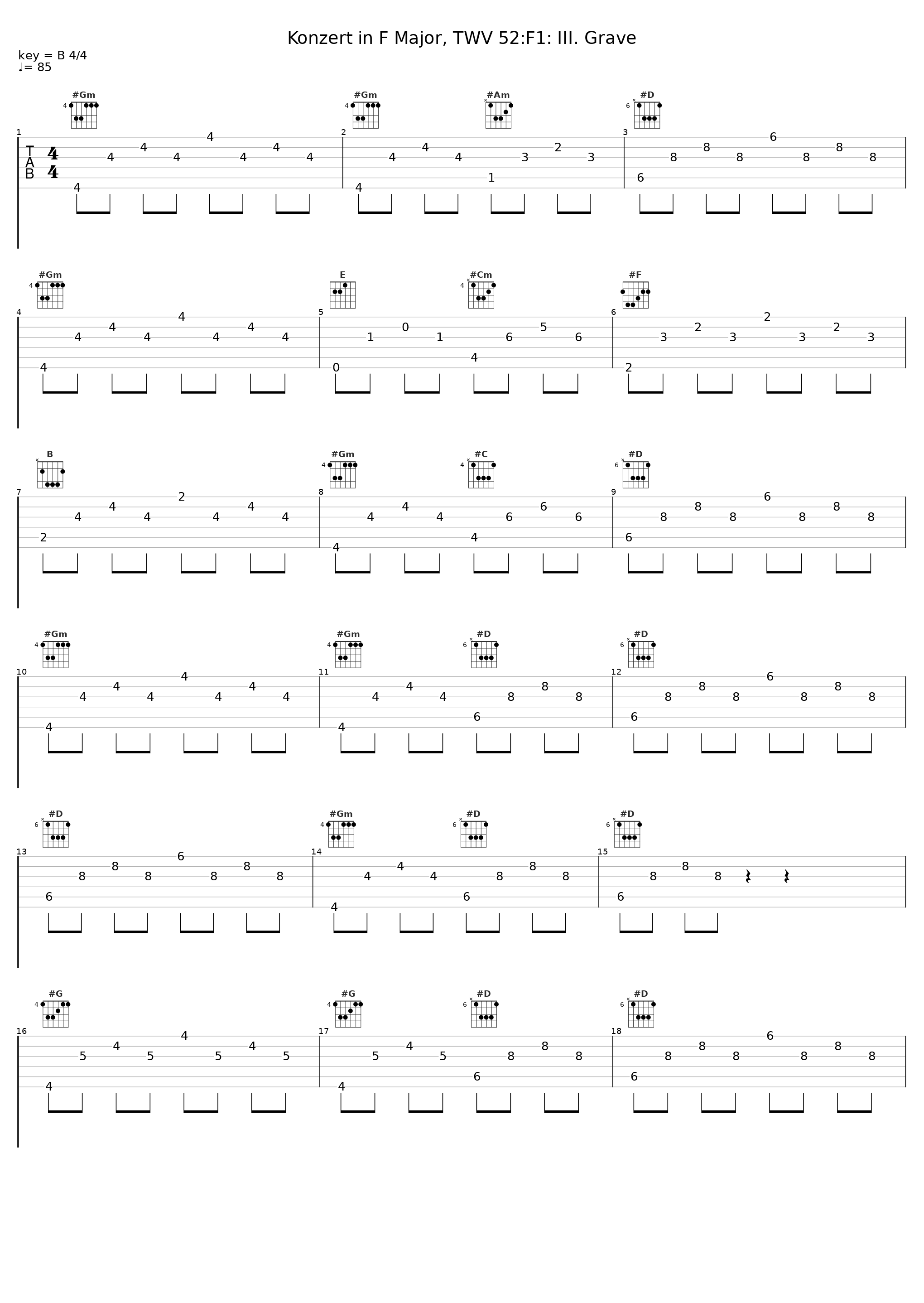 Konzert in F Major, TWV 52:F1: III. Grave_Ricercar Consort,Frédéric de Roos,Marc Minkowski,Georg Philipp Telemann_1