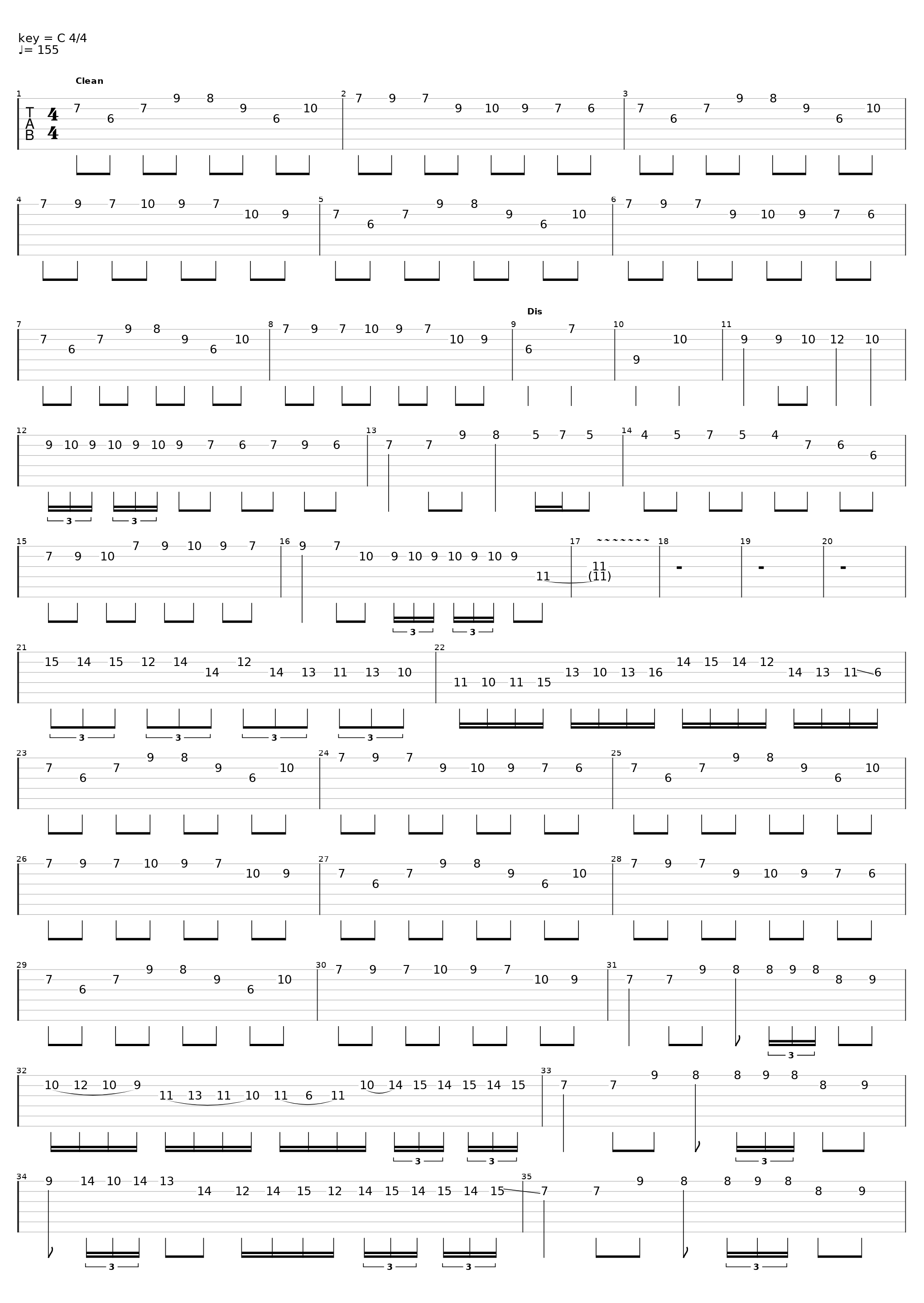 furioso melodia (Larry Penna transcription)_Gmtn. (Witch's Slave)_1
