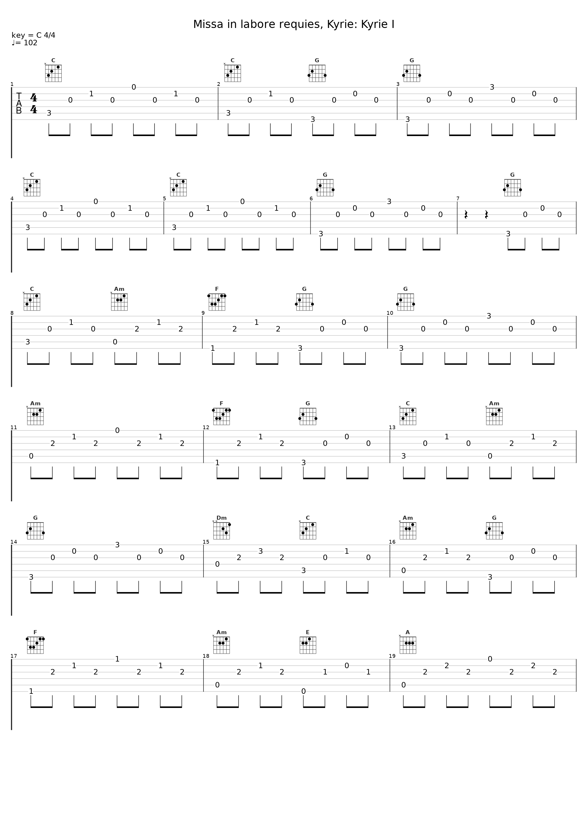 Missa in labore requies, Kyrie: Kyrie I_St. Florianer Sängerknaben_1