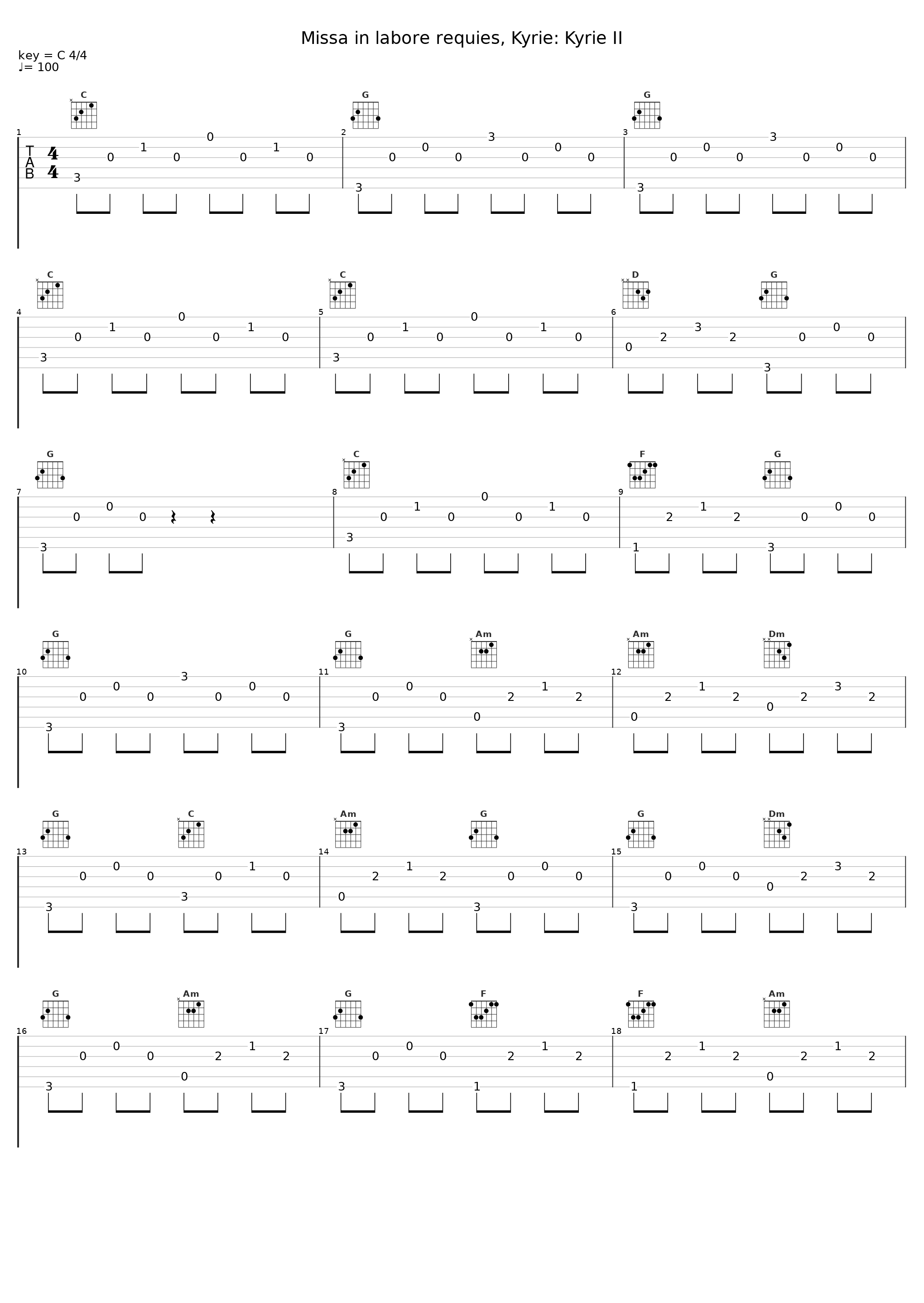 Missa in labore requies, Kyrie: Kyrie II_St. Florianer Sängerknaben_1