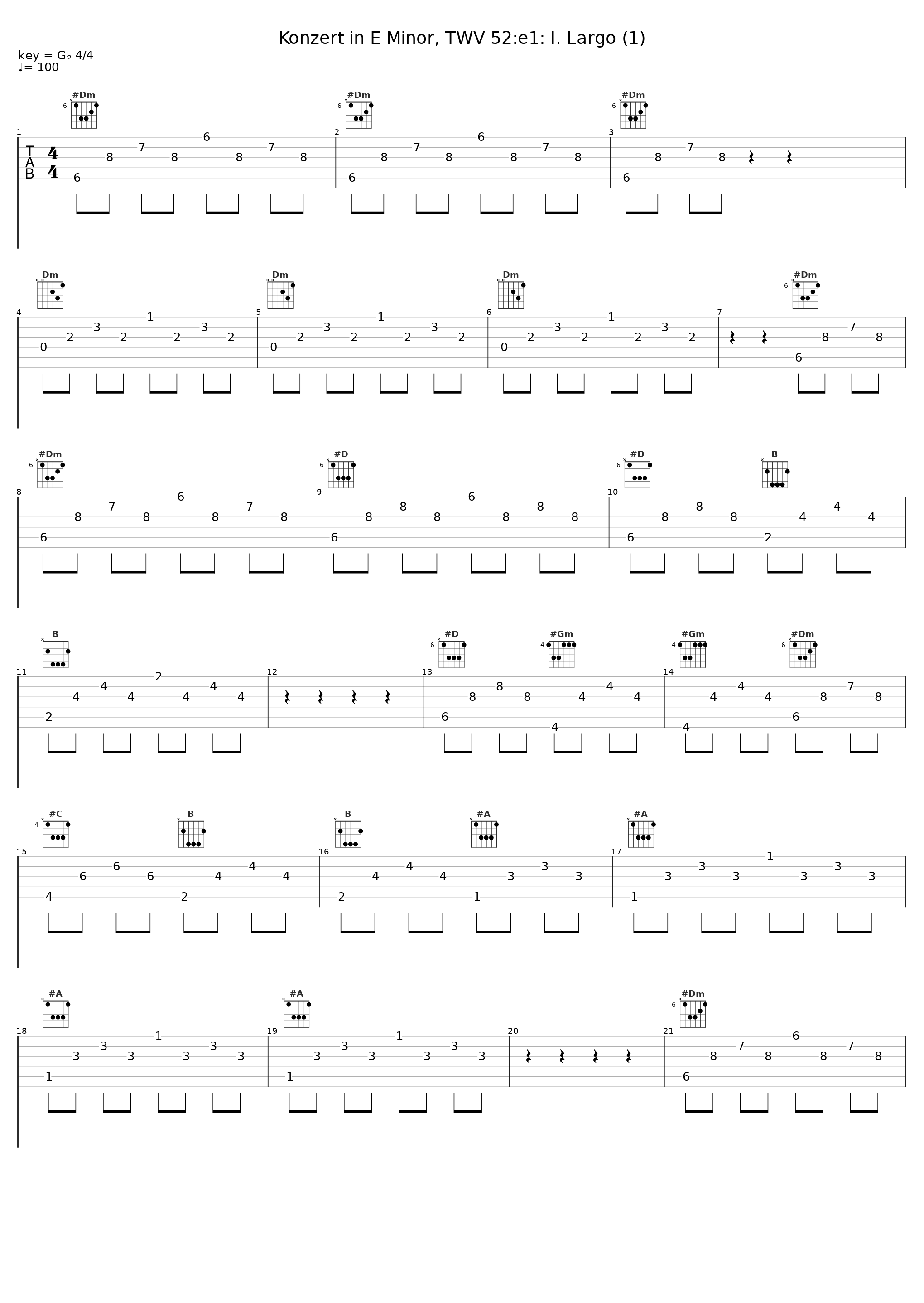 Konzert in E Minor, TWV 52:e1: I. Largo (1)_Ricercar Consort,Frédéric de Roos,Patrick Beuckels,Georg Philipp Telemann_1