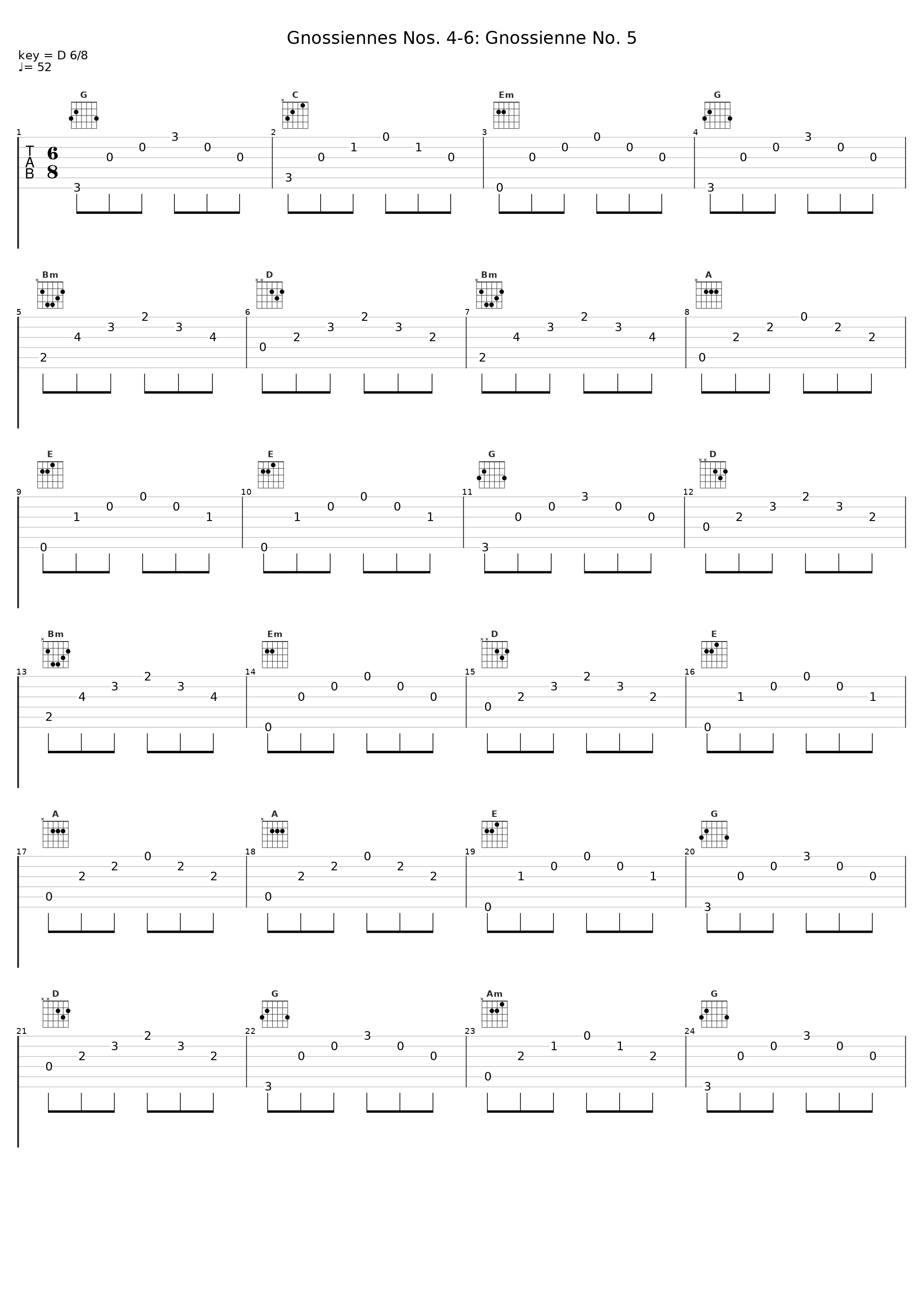 Gnossiennes Nos. 4-6: Gnossienne No. 5_Harley Liechty_1