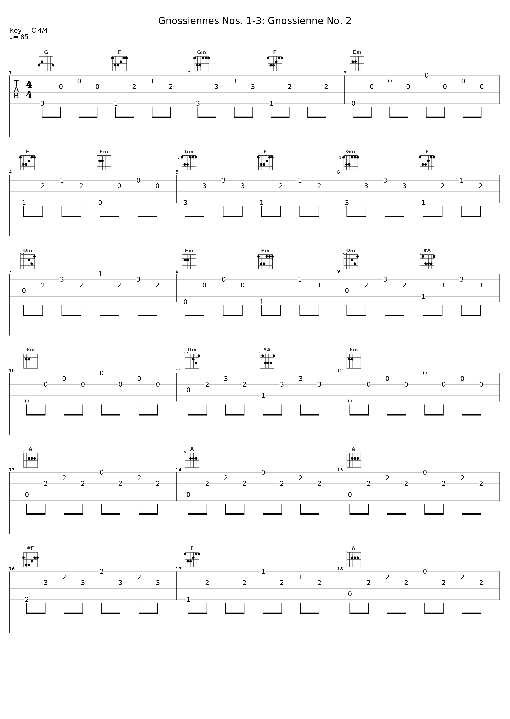 Gnossiennes Nos. 1-3: Gnossienne No. 2_Harley Liechty_1