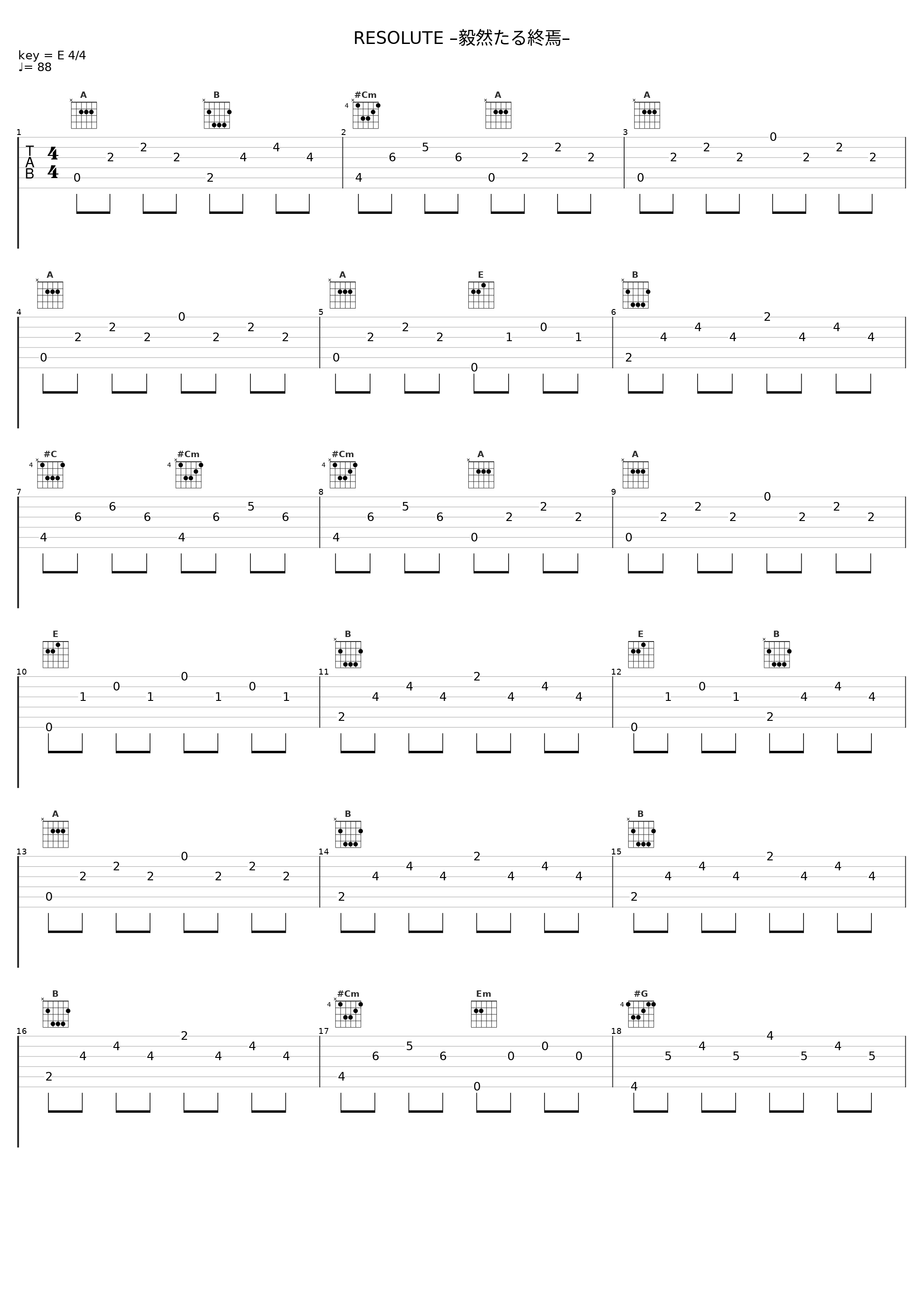 RESOLUTE –毅然たる終焉–_光栄BGM部_1