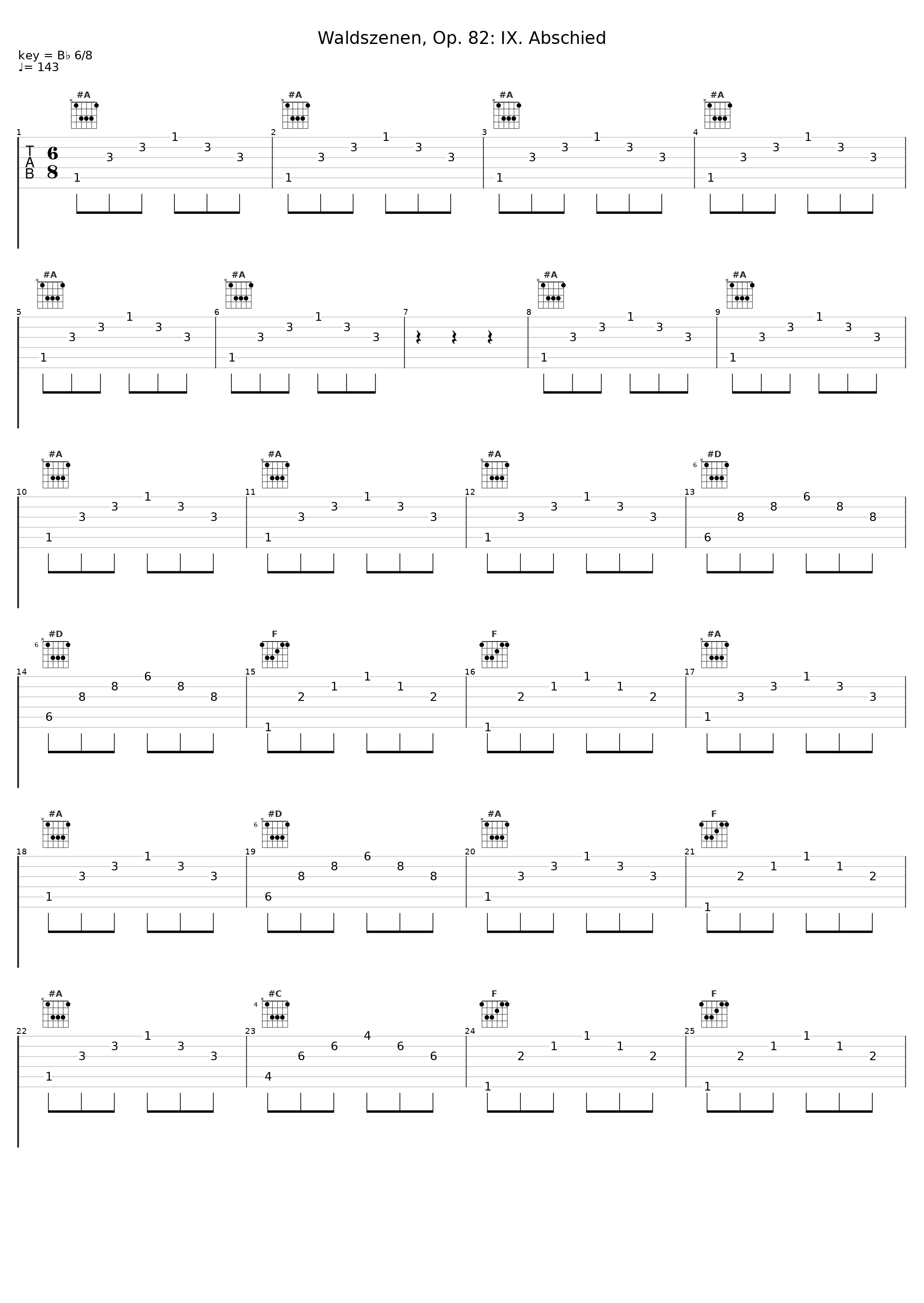 Waldszenen, Op. 82: IX. Abschied_Wiener Philharmoniker,Whilhelm Backhaus,Gunter Wand,Robert Schumann_1