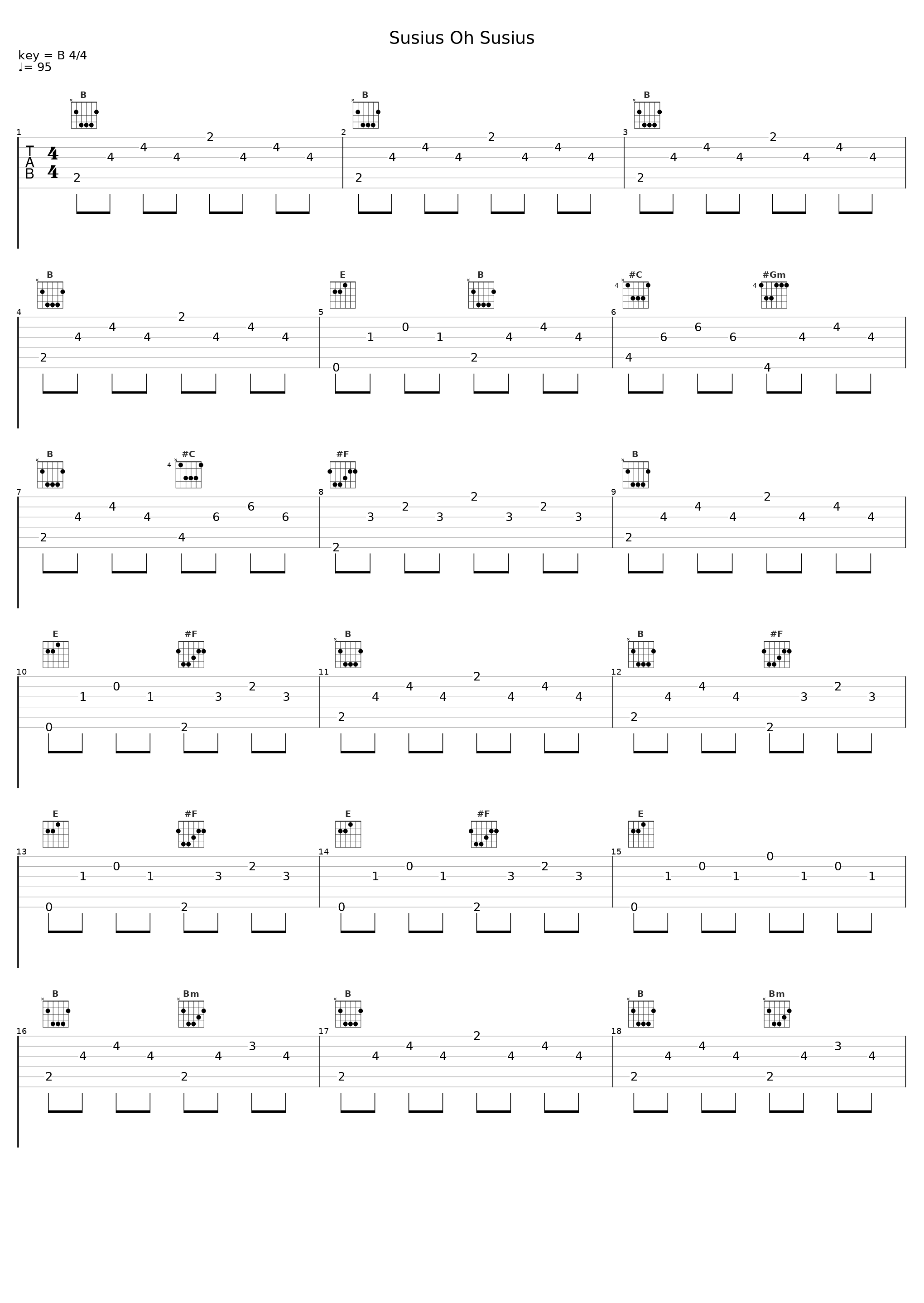 Susius Oh Susius_Susius,P.R. Kantate_1