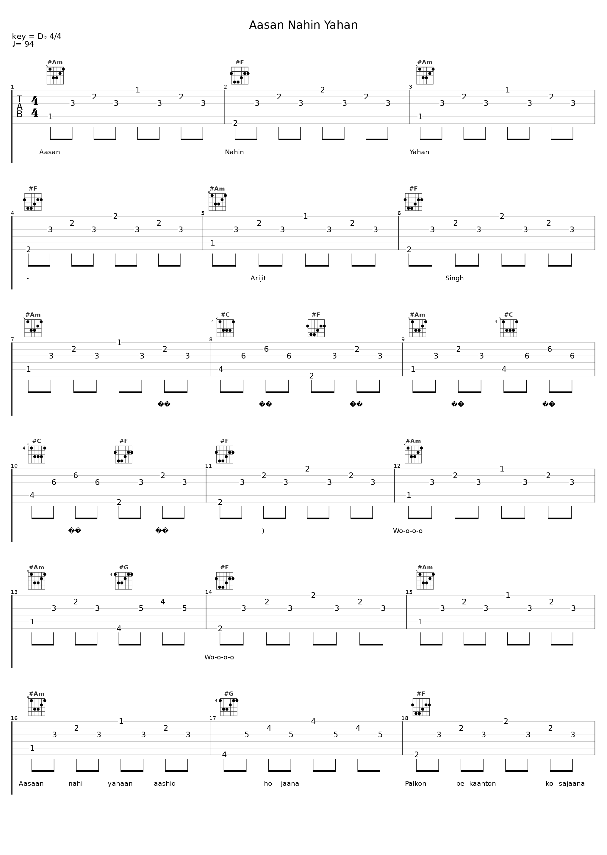 Aasan Nahin Yahan_Arijit Singh_1