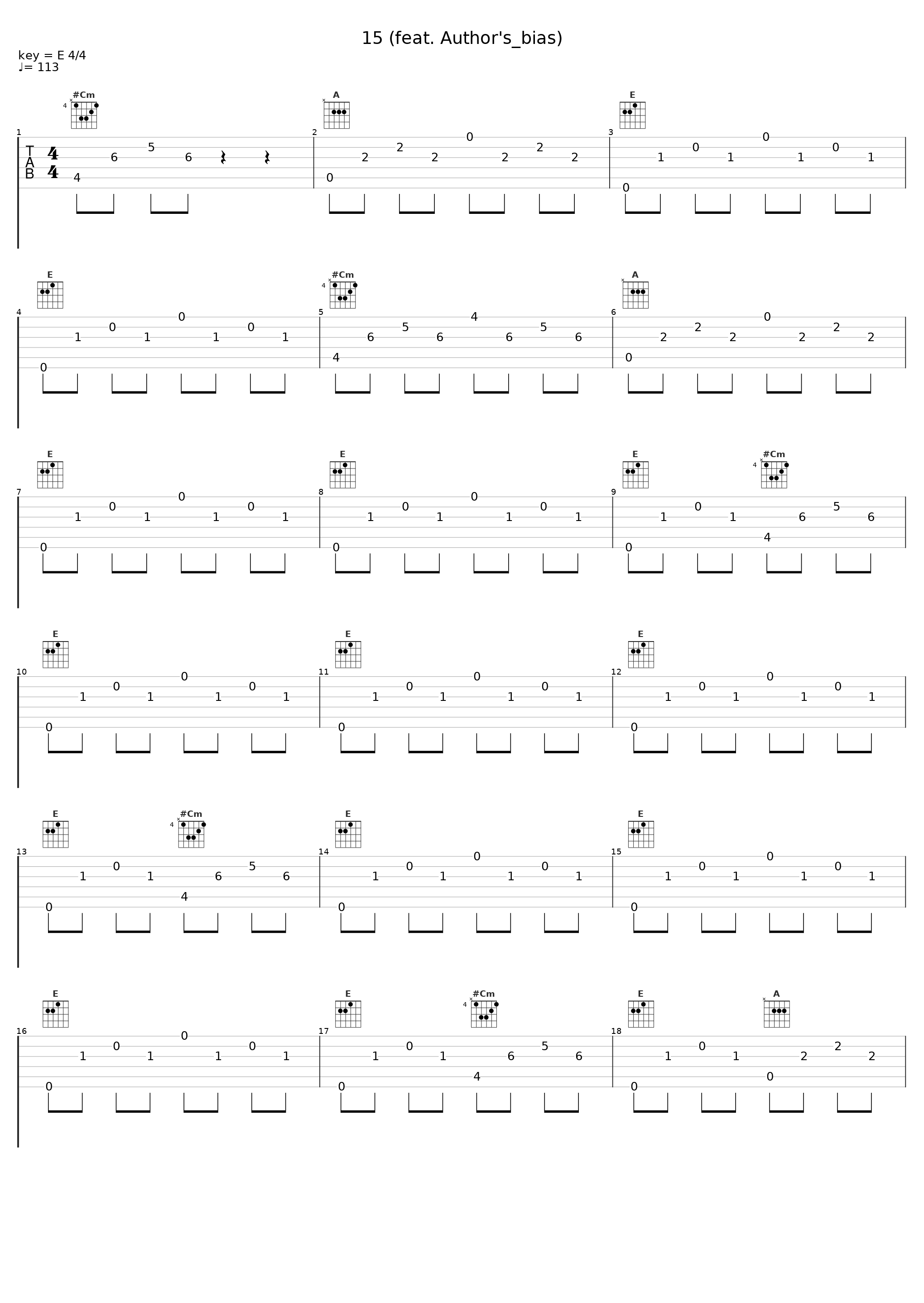 15 (feat. Author's_bias)_Dated Filter,Author's_bias_1