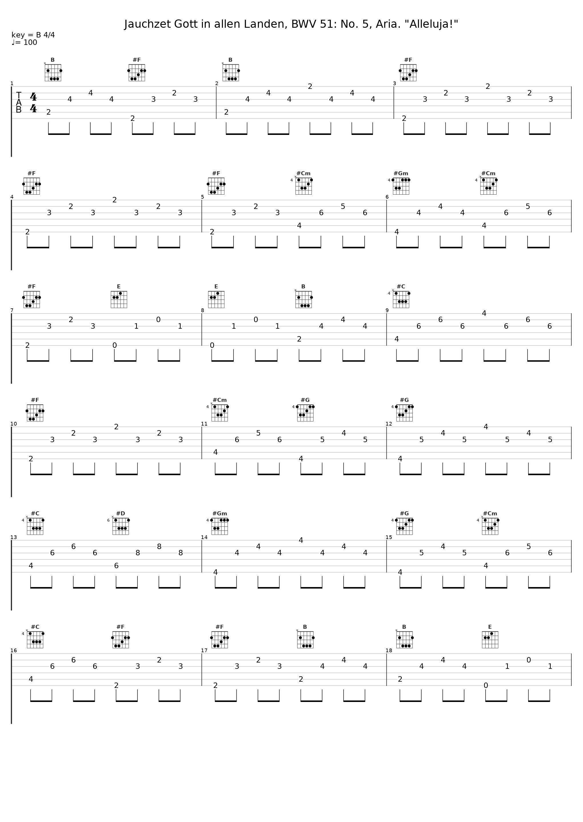 Jauchzet Gott in allen Landen, BWV 51: No. 5, Aria. "Alleluja!"_Gustav Leonhardt_1