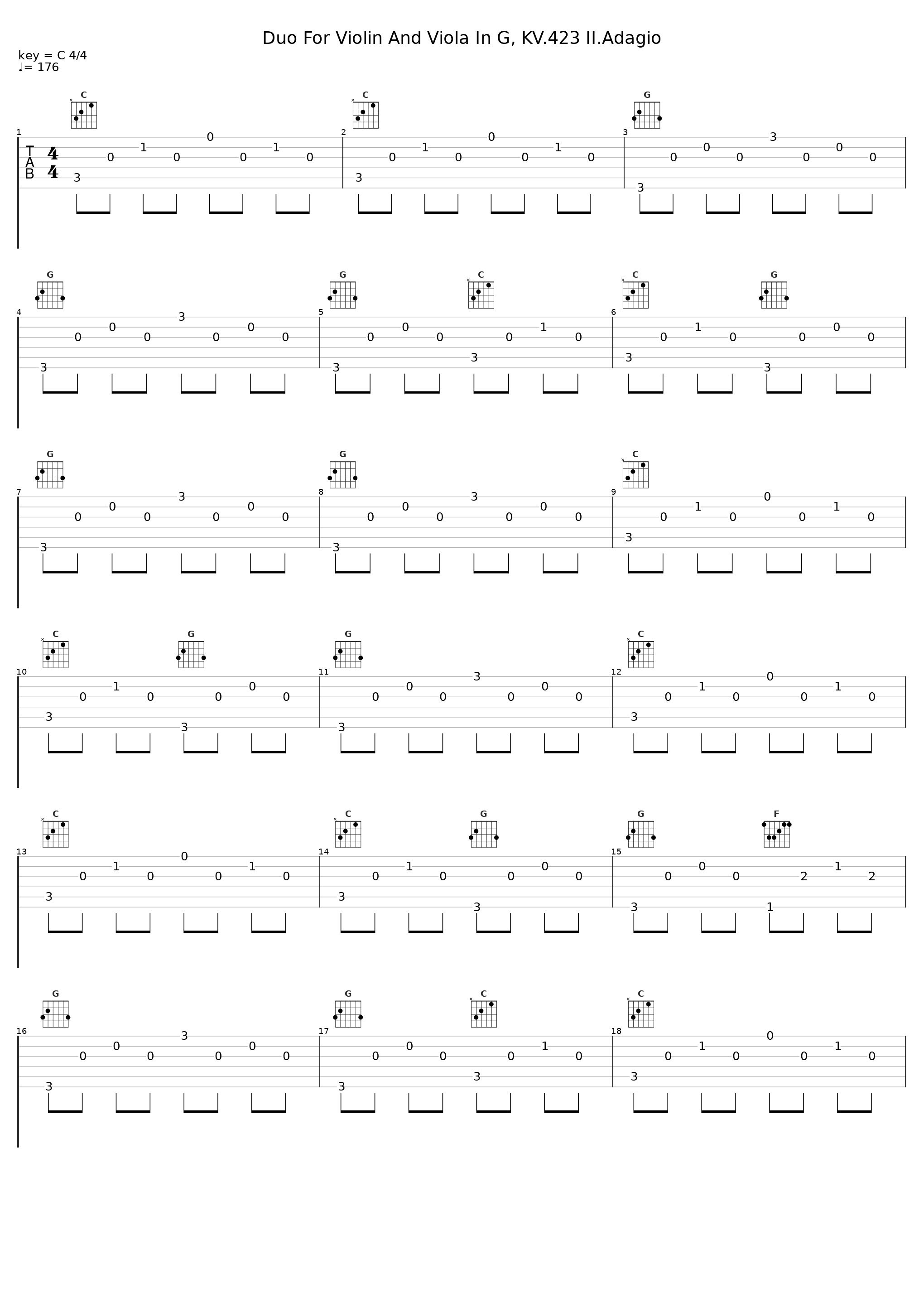 Duo For Violin And Viola In G, KV.423 II.Adagio_Gunther Hasselmann_1