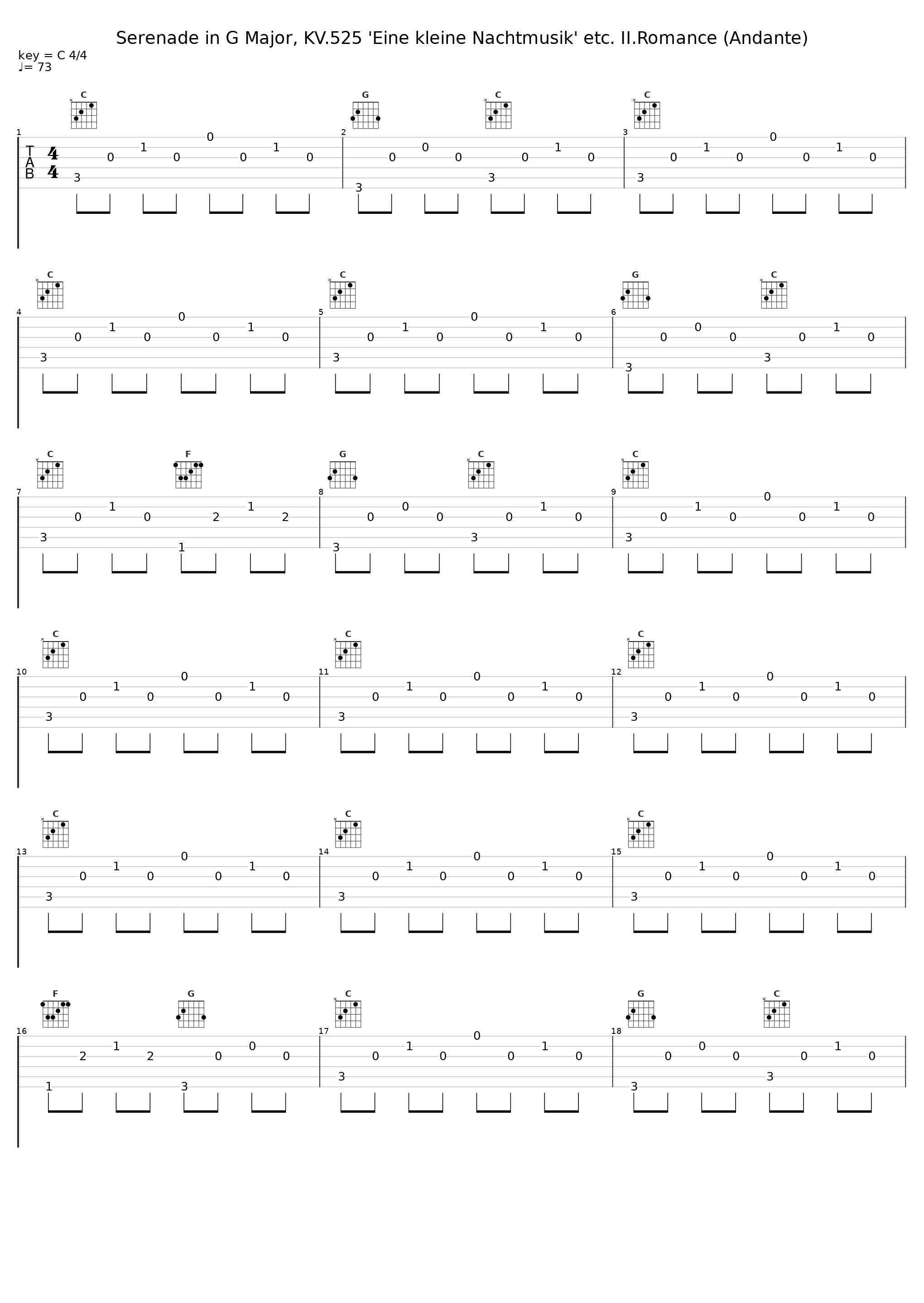 Serenade in G Major, KV.525 'Eine kleine Nachtmusik' etc. II.Romance (Andante)_Gunther Hasselmann_1