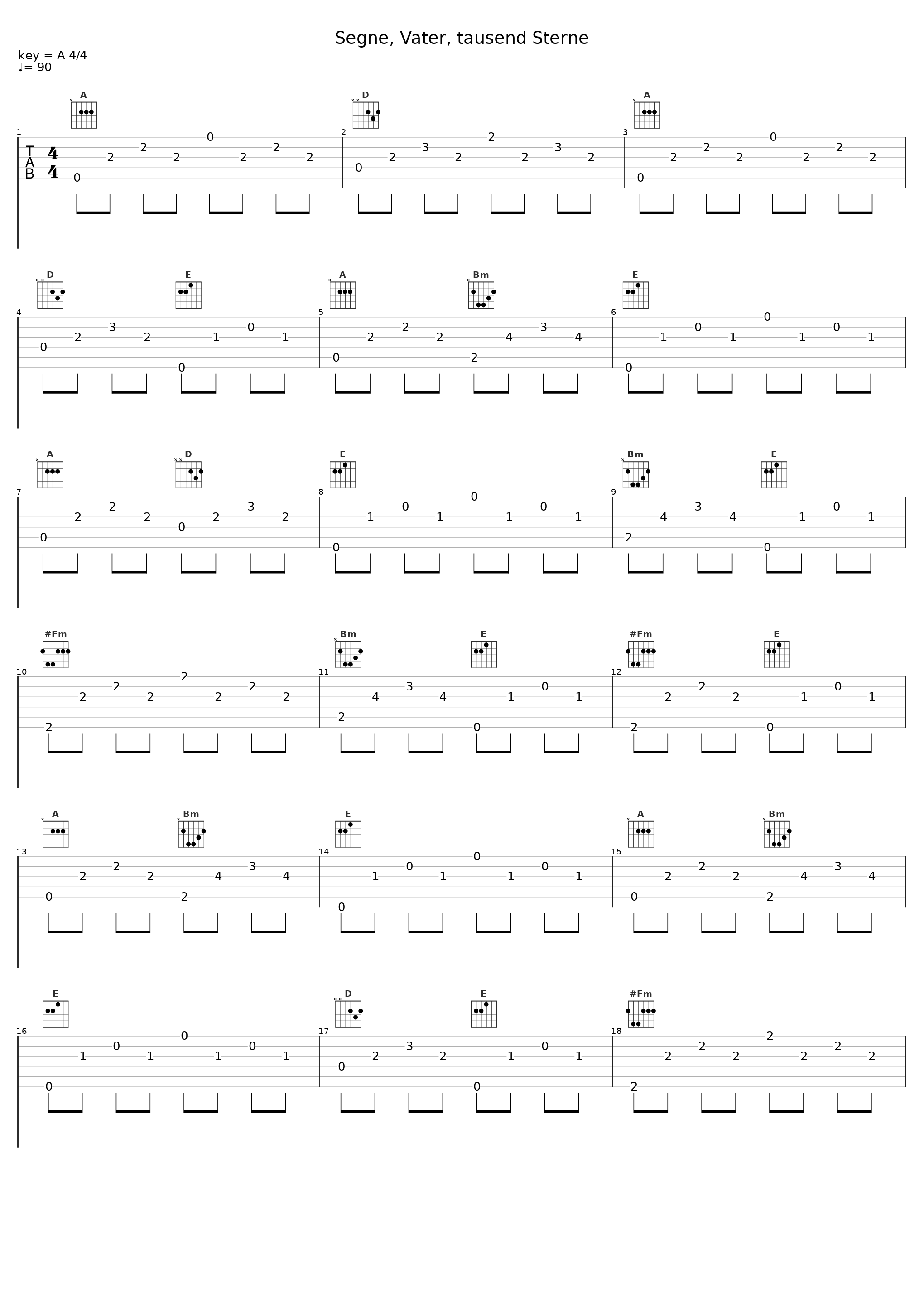 Segne, Vater, tausend Sterne_Reinhard Horn_1